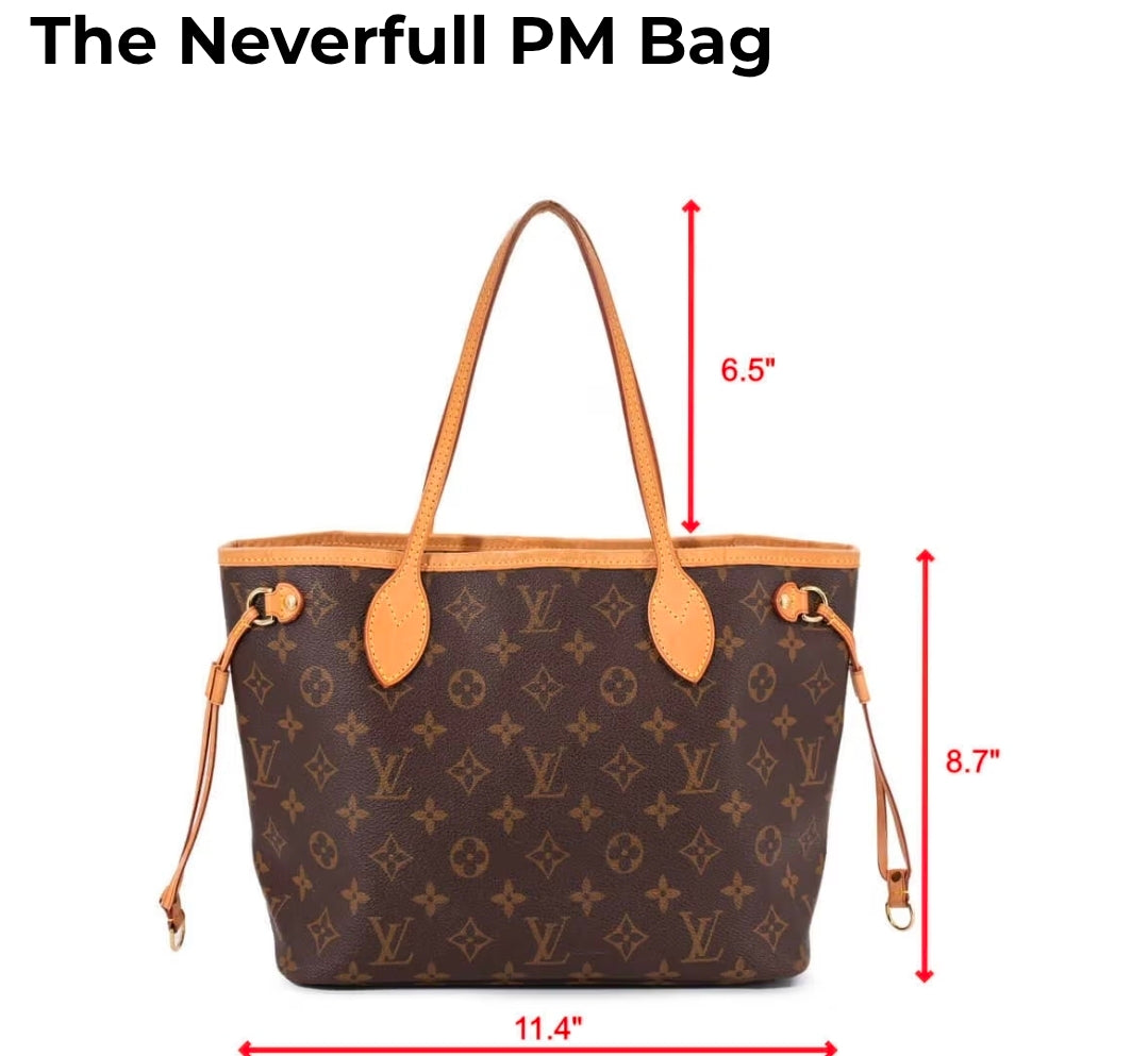 Louis Vuitton Neverfull PM in Damier Ebene Monogram Print