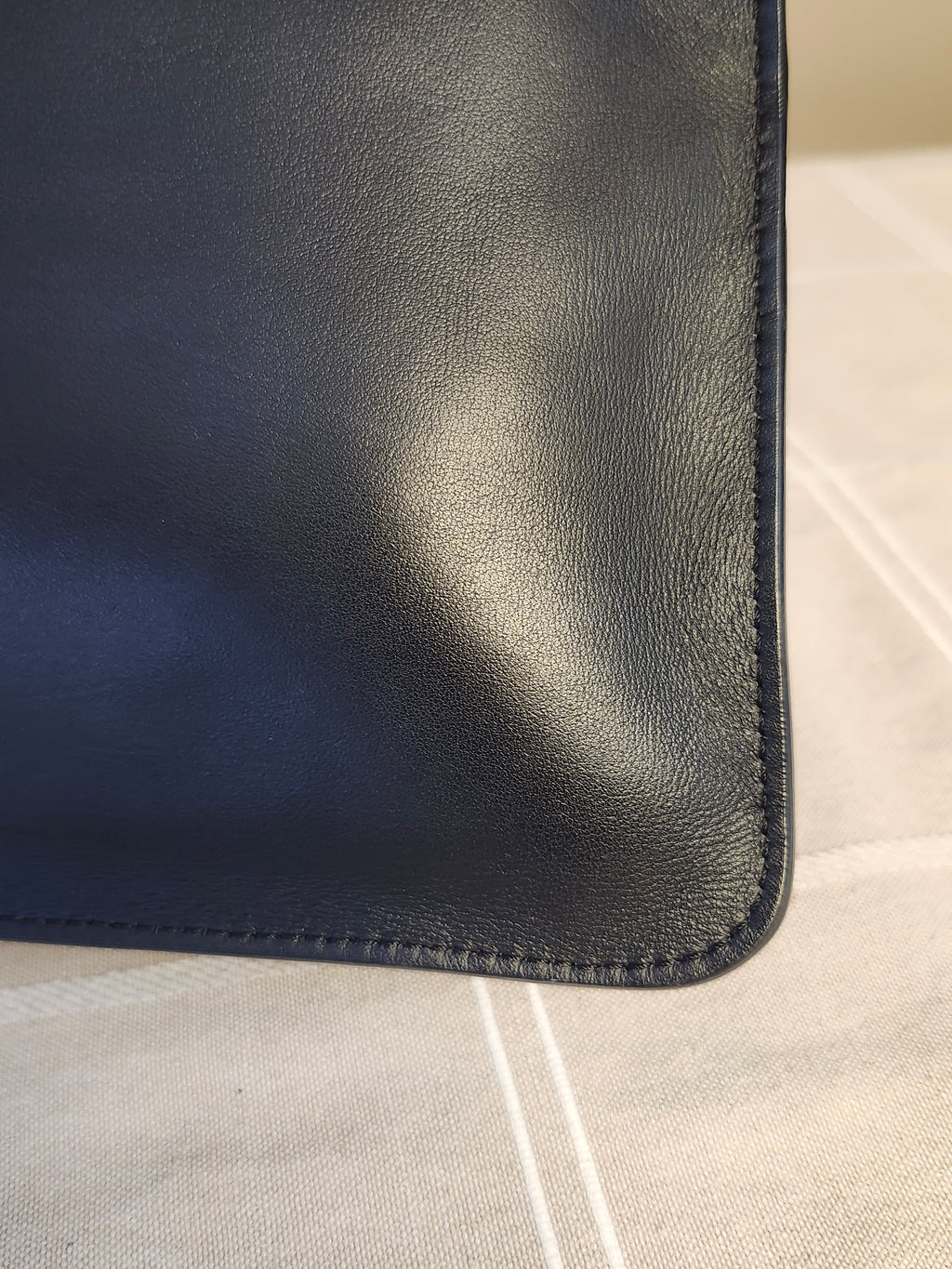 Fendi Black Leather Monster Clutch with Gold Accents
