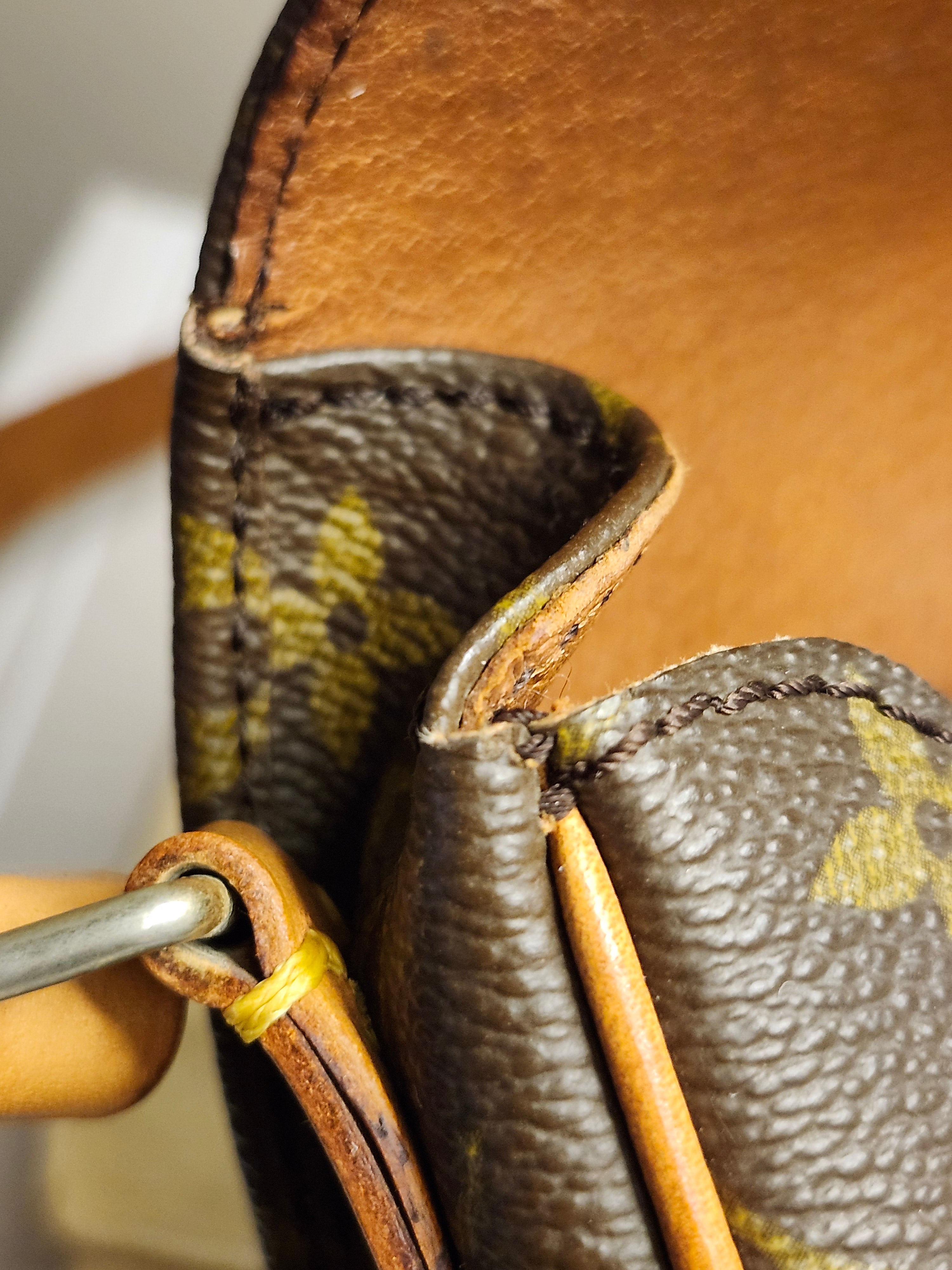 Louis Vuitton Cartouchiere PM Mini Brown and Tan Monogram Adjustable Crossbody Bag