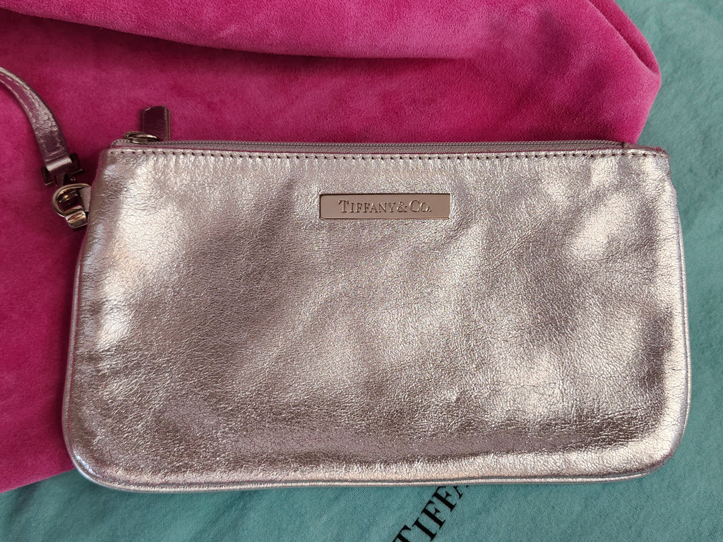 Tiffany & Co. Reversible Tote Bag in Pink Suede and Silver