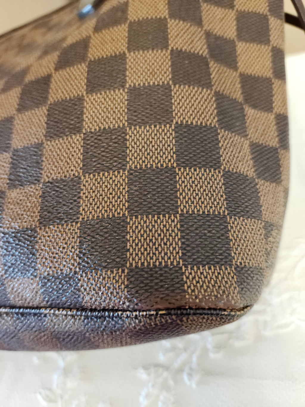 Louis Vuitton Neverfull PM in Damier Ebene Monogram Print