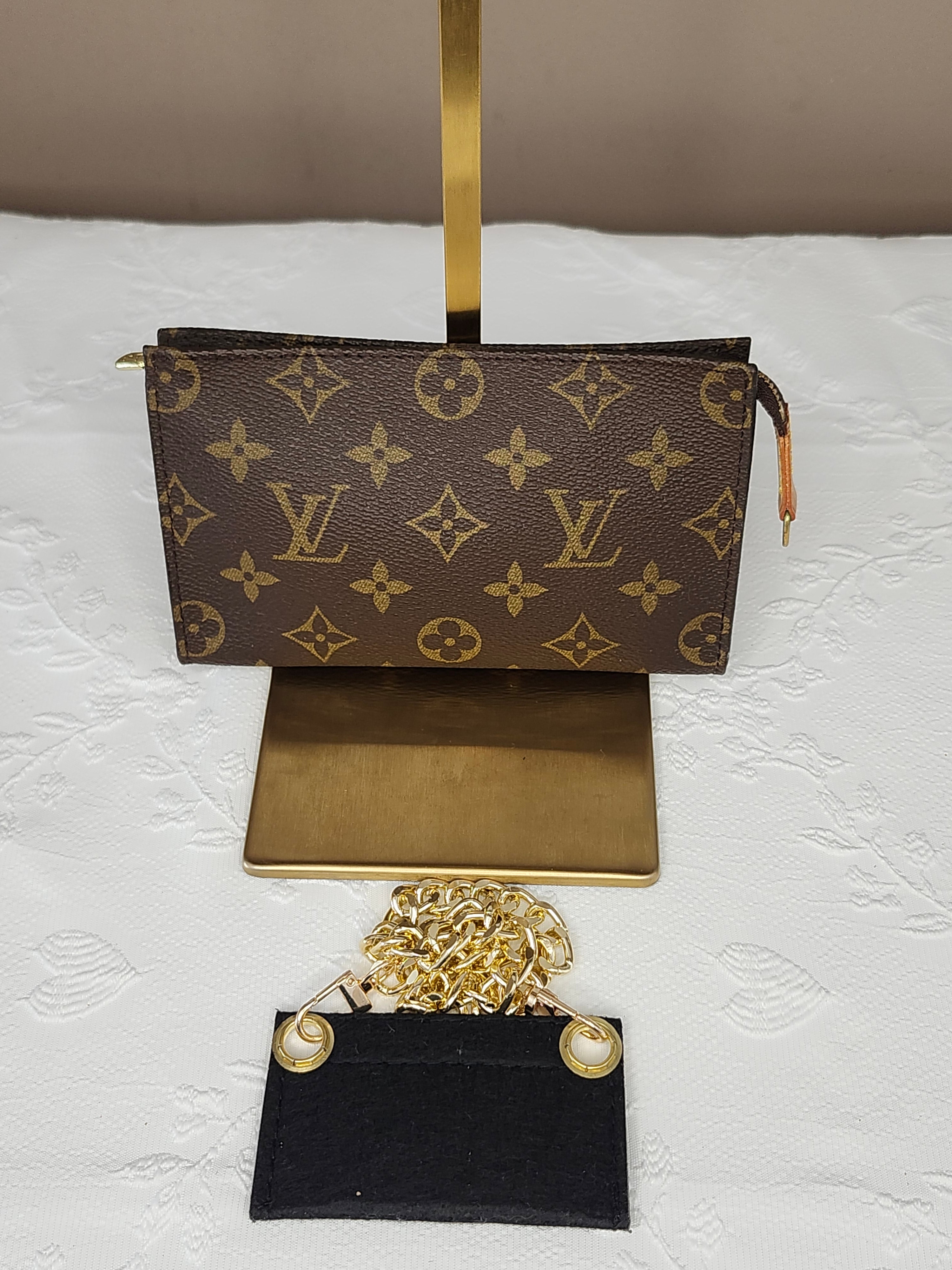 Authentic Louis Vuitton Monogram Bucket Pouch 23-Small with Dust Bag