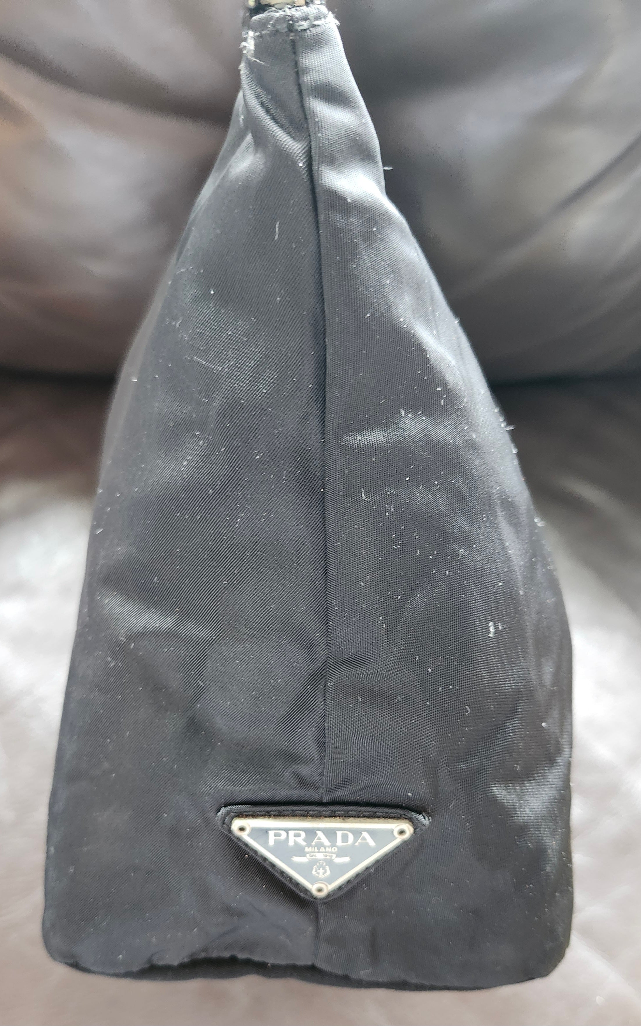 Prada Tessuto Nylon Black Tote Bag