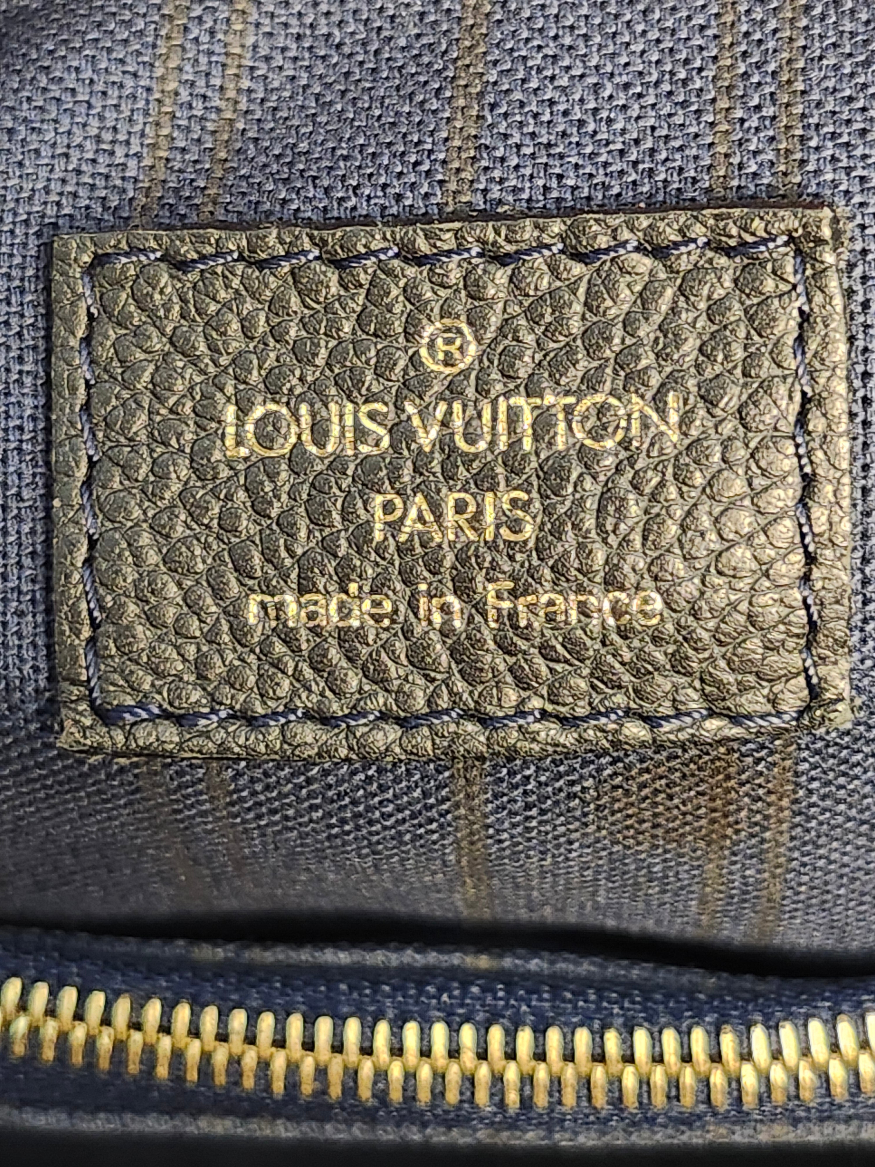 Louis Vuitton Lumineuse PM Monogram Empreinte Bleu Infini with Dustbag and Lock