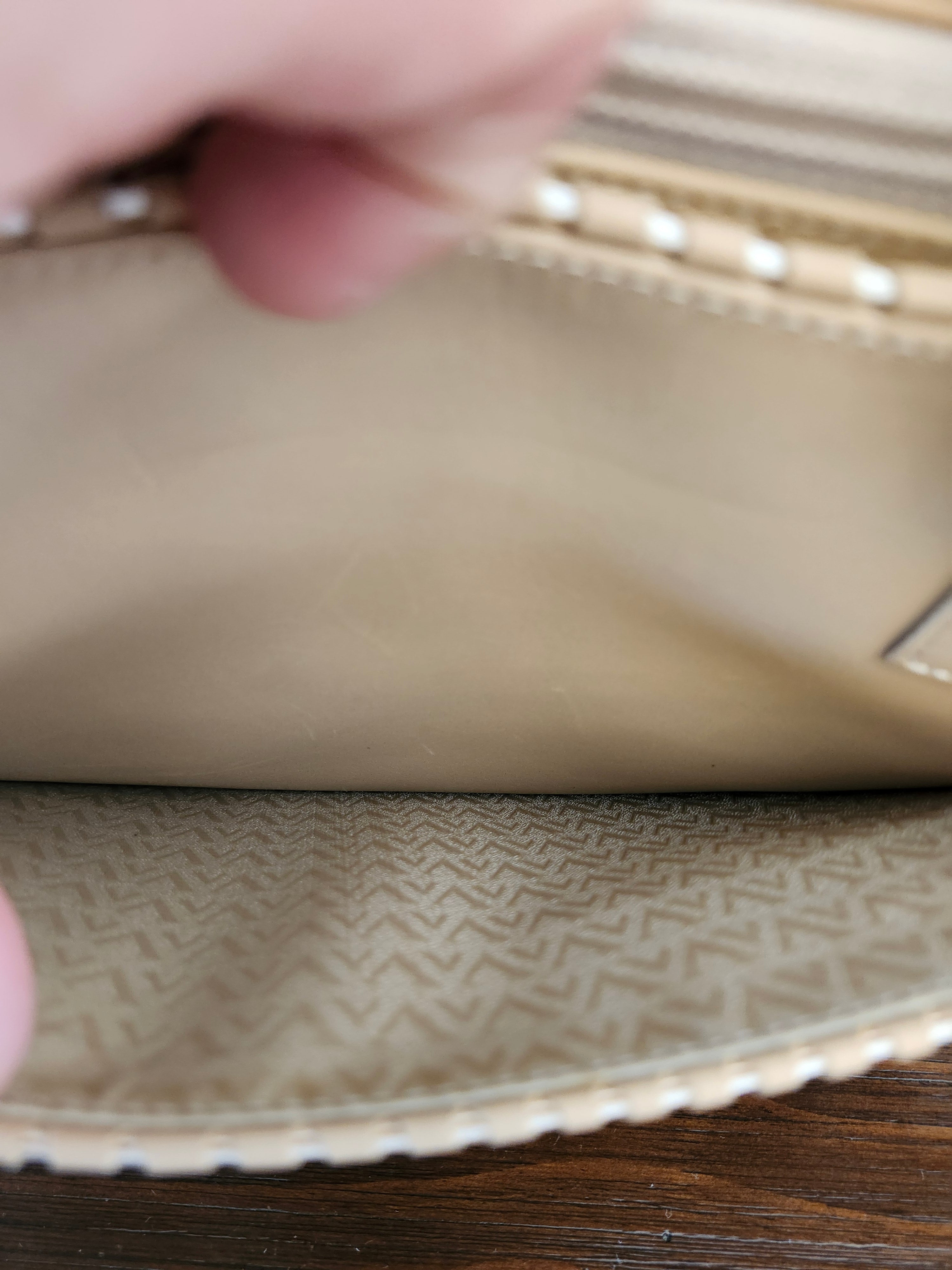 Valentino Garavani Calfskin Leather Tote in Beige