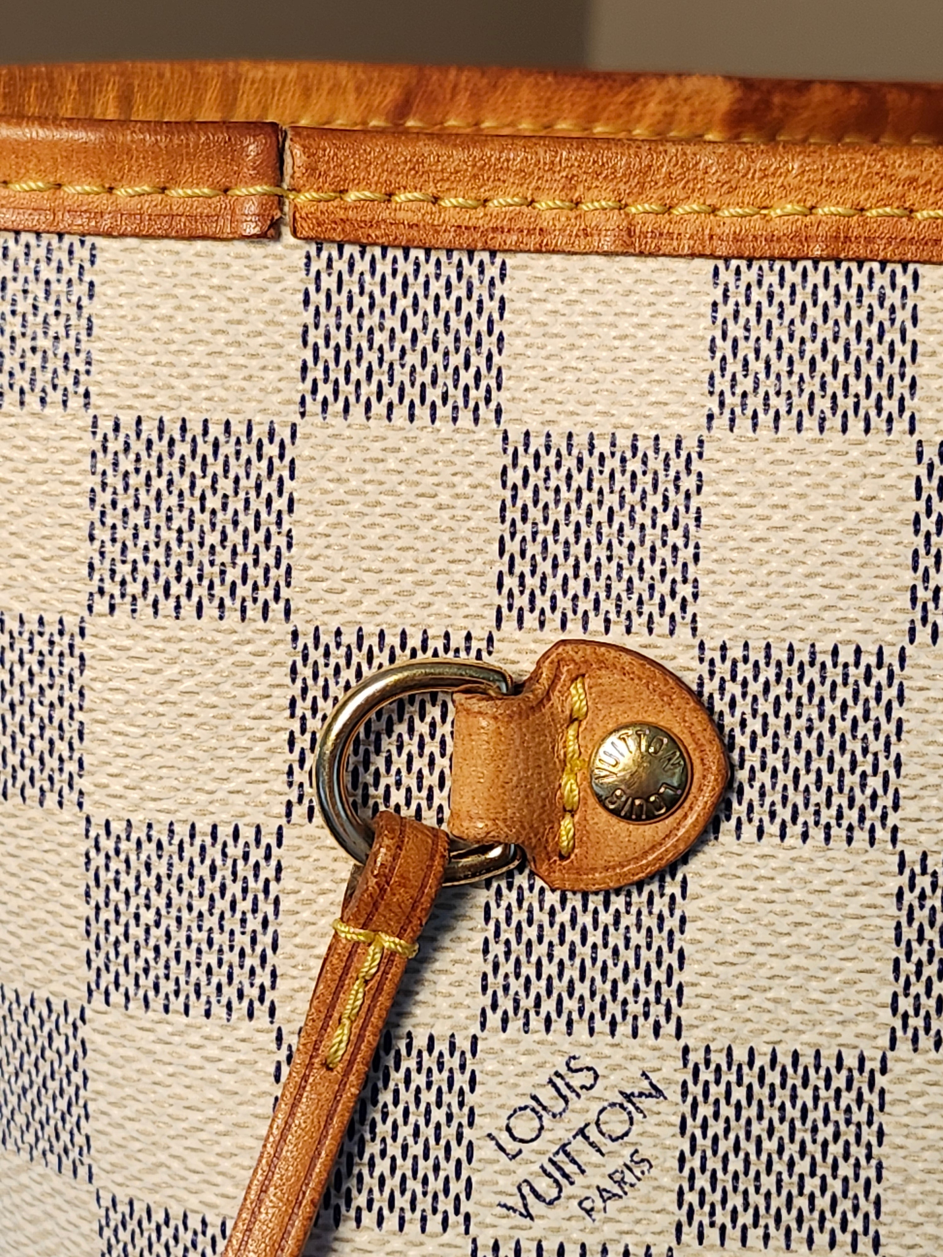 Louis Vuitton Neverfull MM Damier Azur Tote Bag