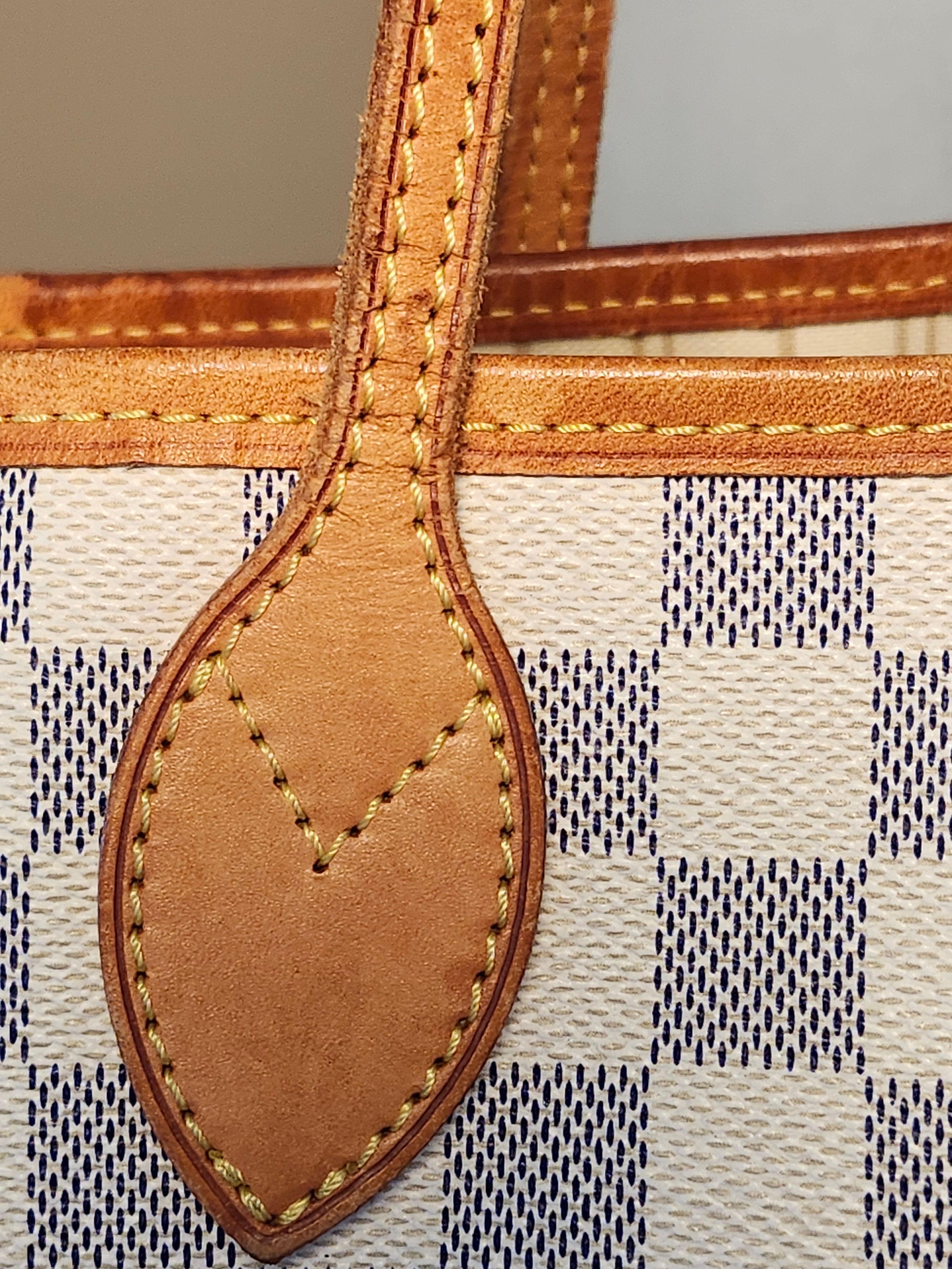 Louis Vuitton Neverfull MM Damier Azur Tote Bag