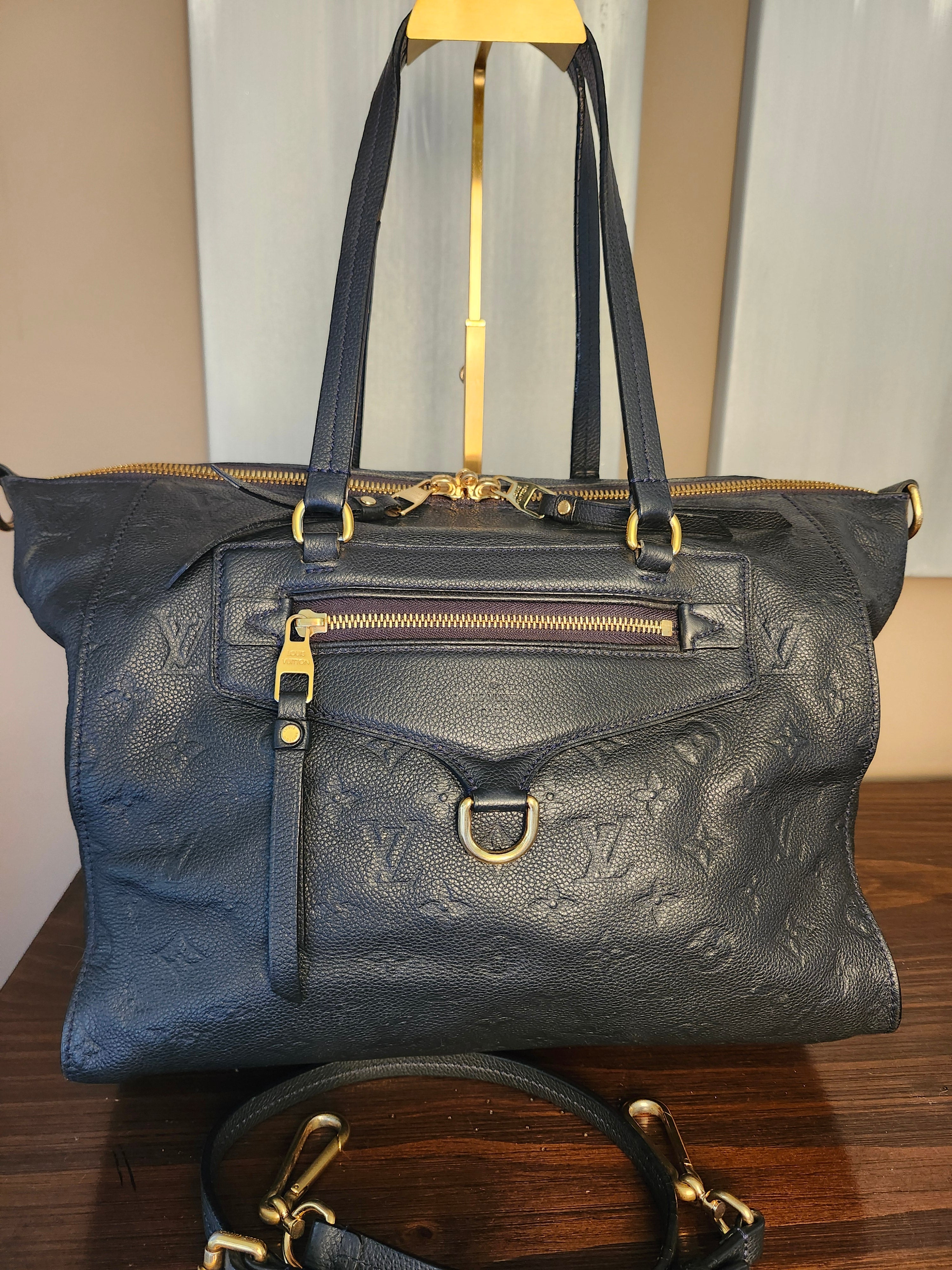 Louis Vuitton Lumineuse PM Monogram Empreinte Bleu Infini with Dustbag and Lock