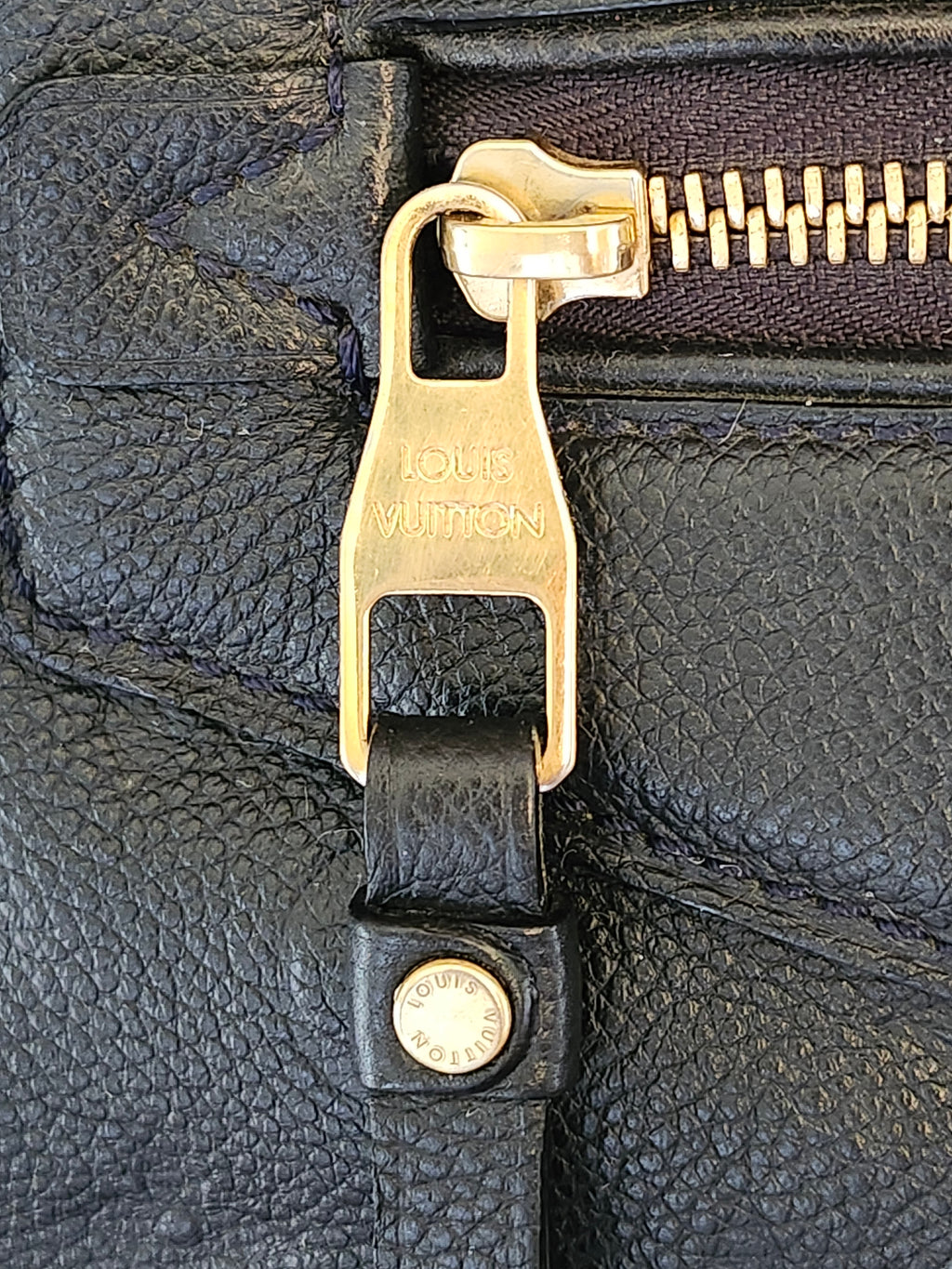 Louis Vuitton Lumineuse PM Monogram Empreinte Bleu Infini with Dustbag and Lock