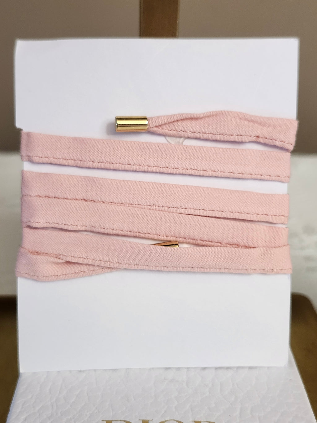 Christian Dior Accessories Bracelet Choker in Pink with Gold Charms