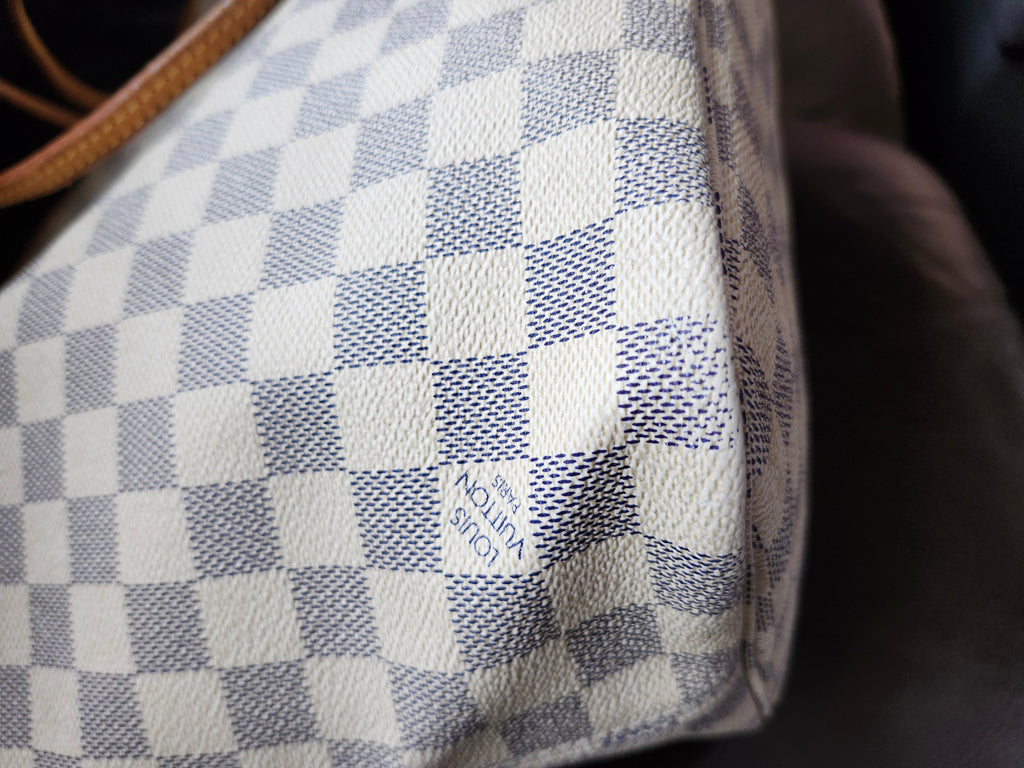 Louis Vuitton Neverfull MM Damier Azur Tote Bag