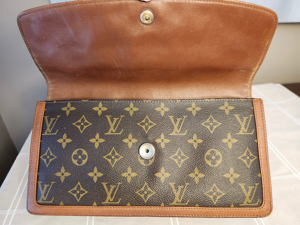 Louis Vuitton Brown Monogram Pochette Dame GM Women's Clutch Bag