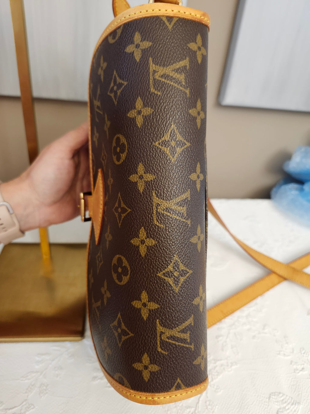 Louis Vuitton Monogram Canvas Sologne Saddle Crossbody Shoulder Bag