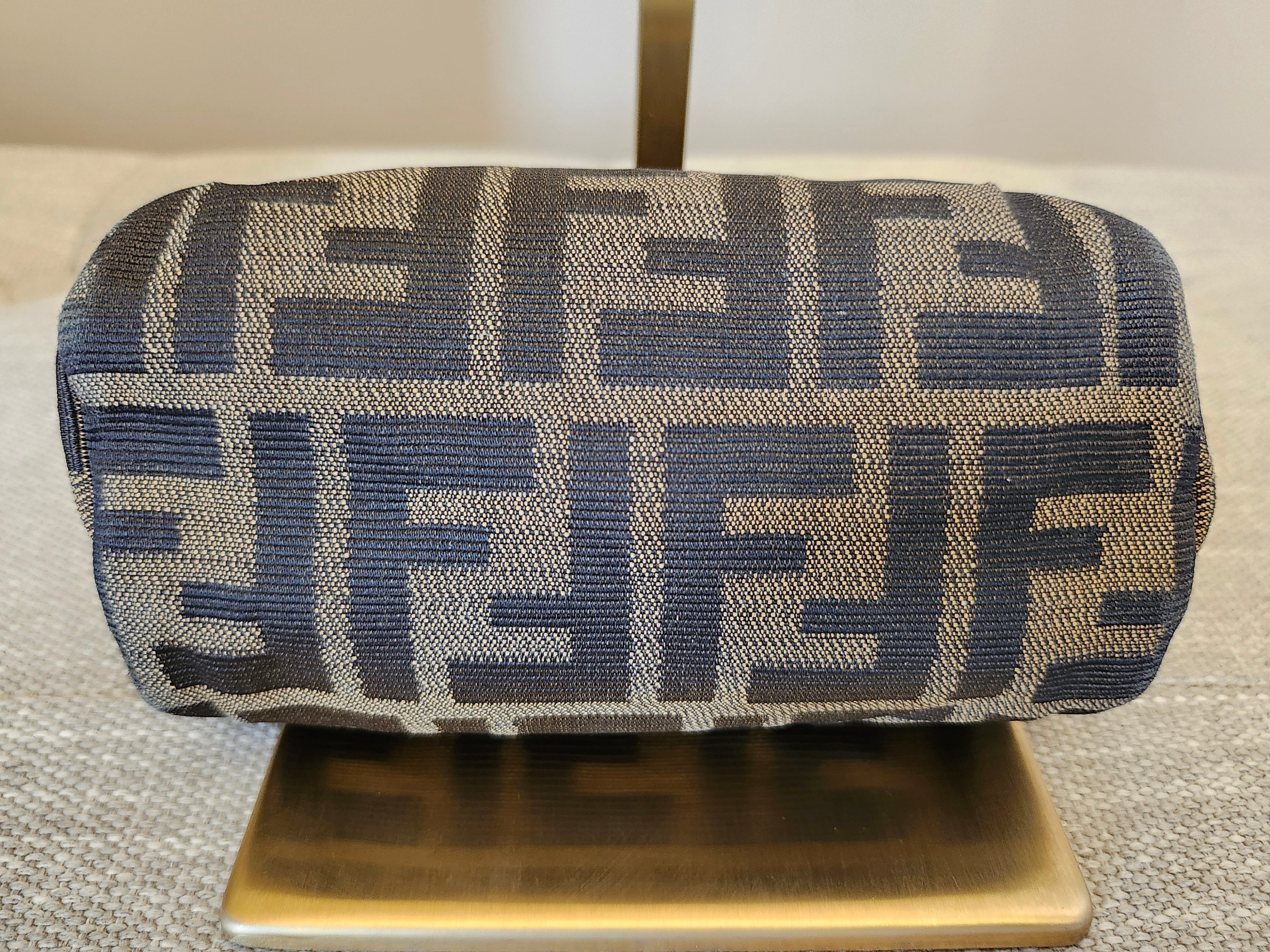Fendi Zucca FF Canvas Mini Pouch Clutch Cosmetic Bag