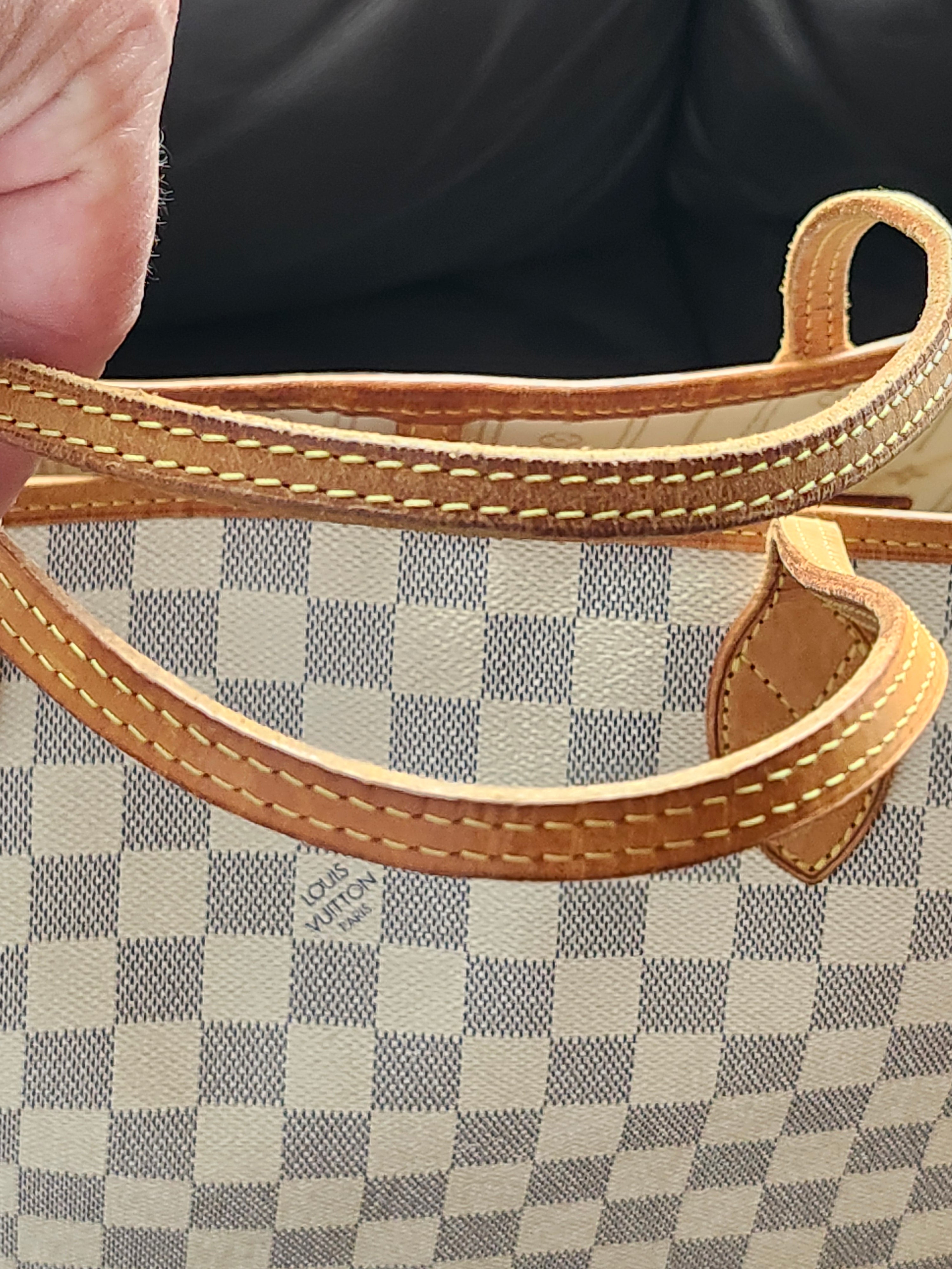 Louis Vuitton Neverfull MM Damier Azur Tote Bag