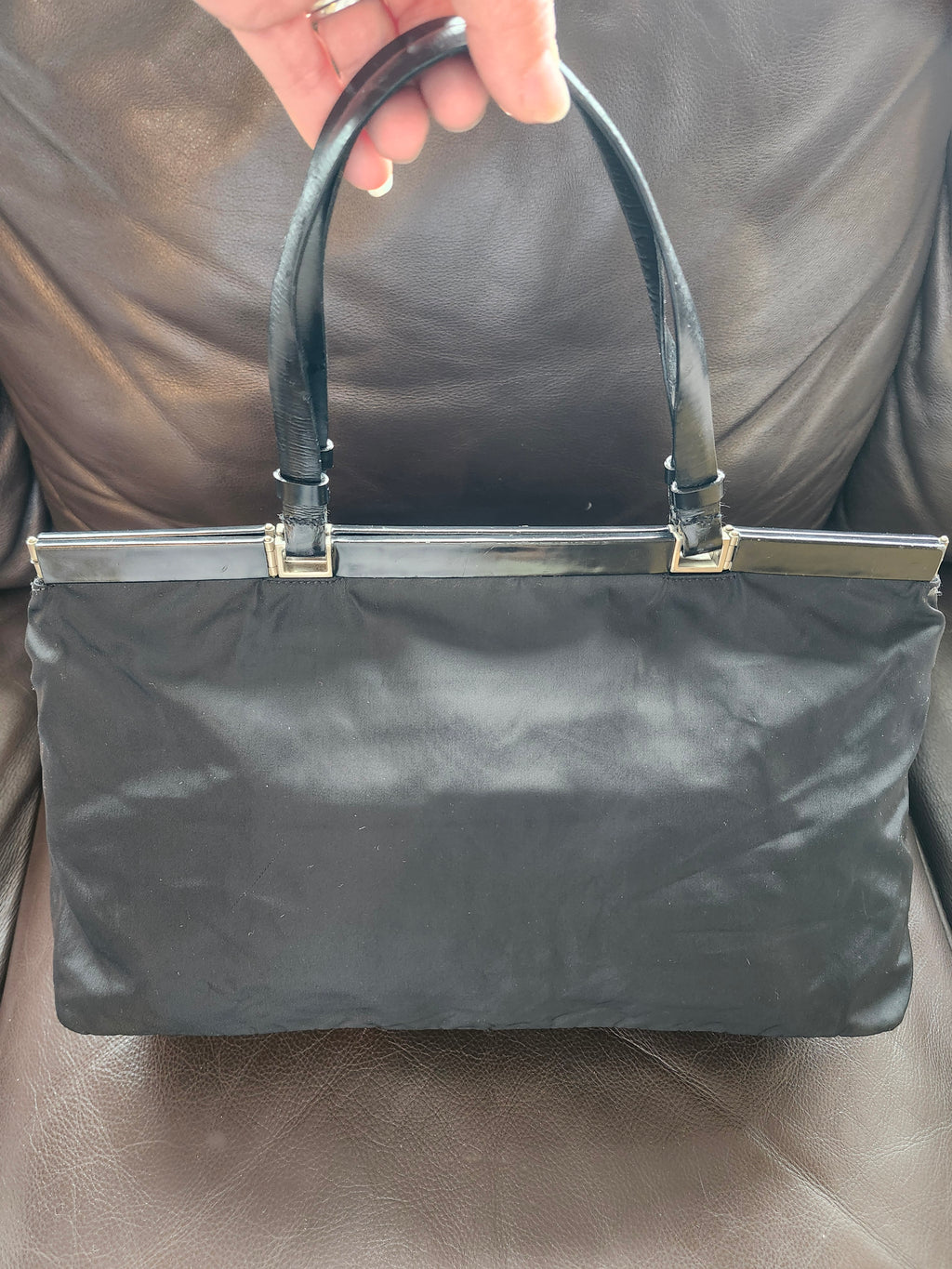 Prada Tessuto Nylon Black Tote Bag