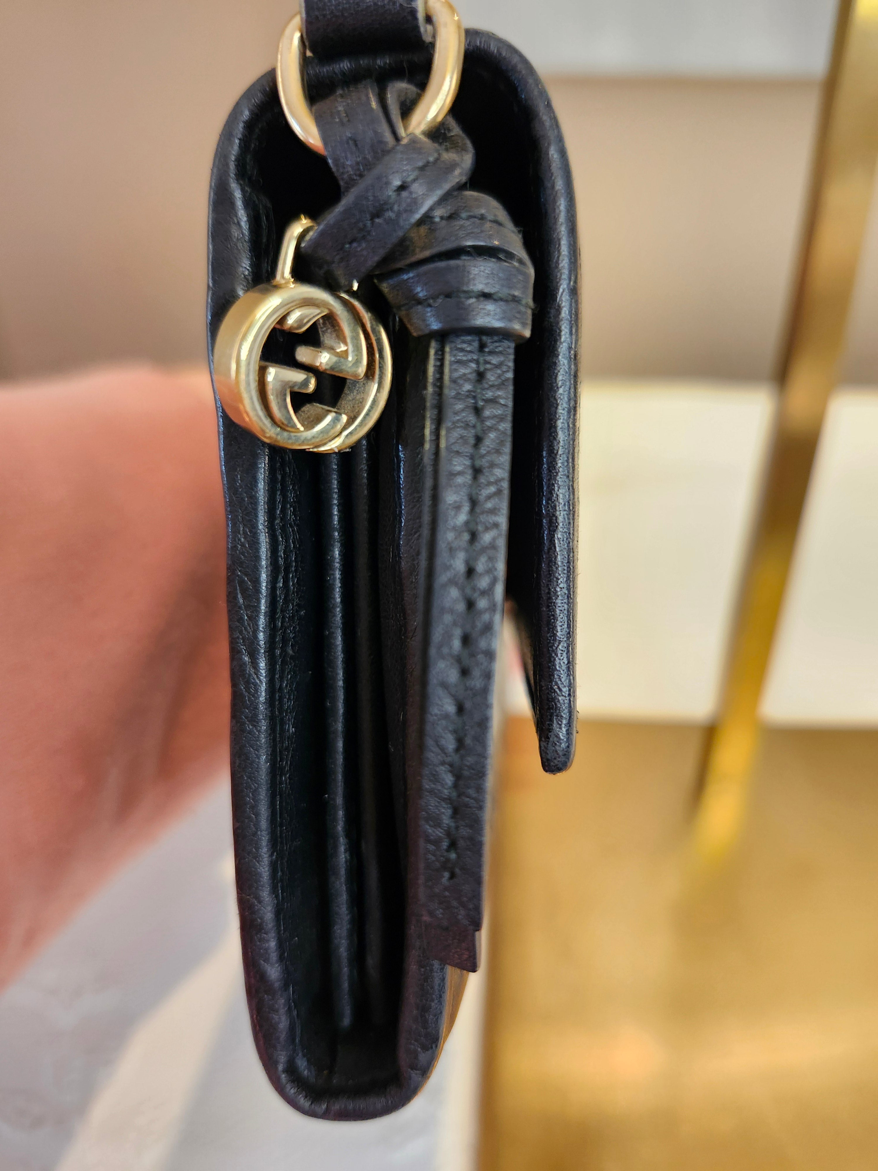 Gucci Guccissima Continental GG Monogram Print Leather Wallet