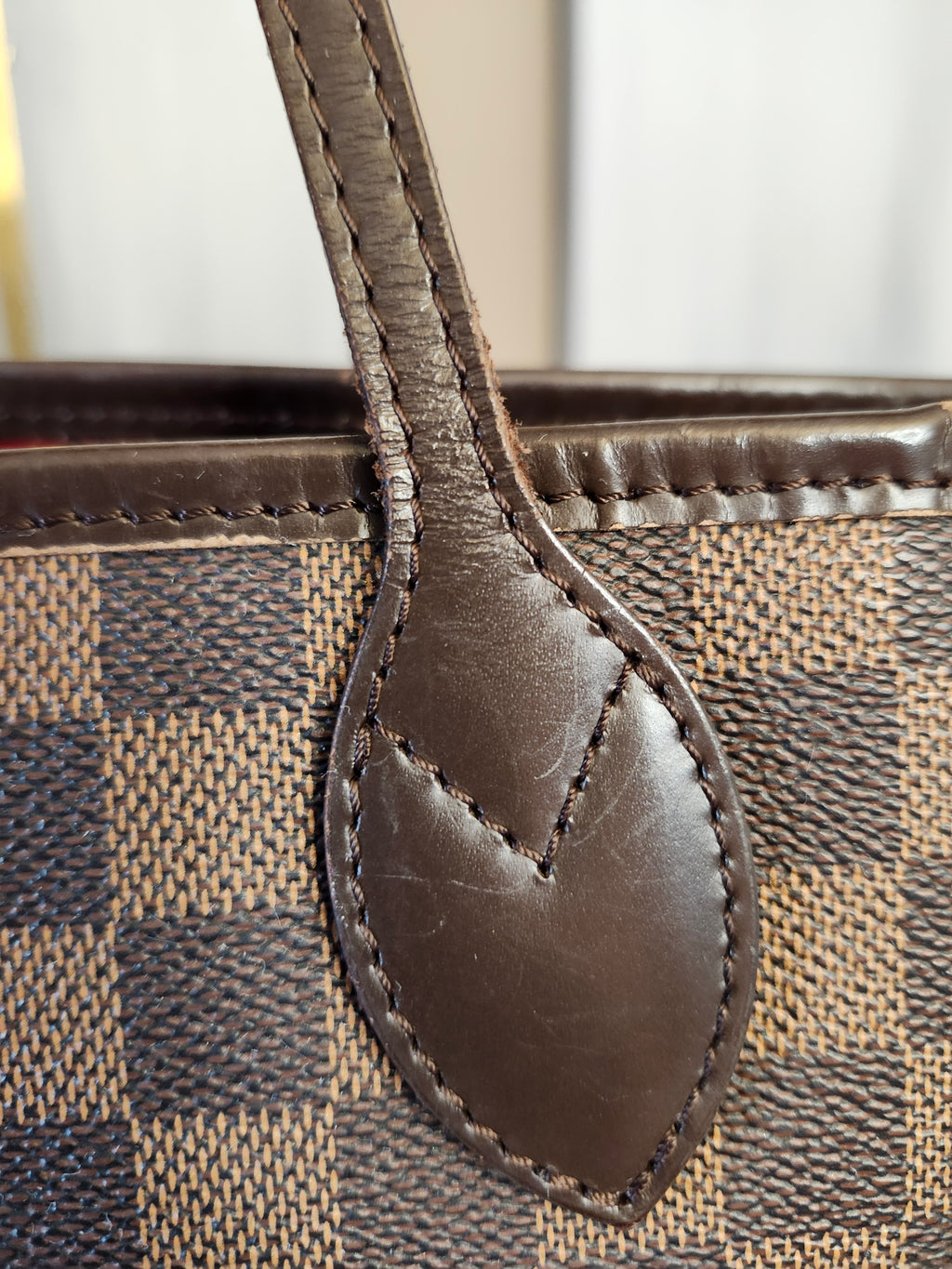 Louis Vuitton Neverfull PM in Damier Ebene Monogram Print