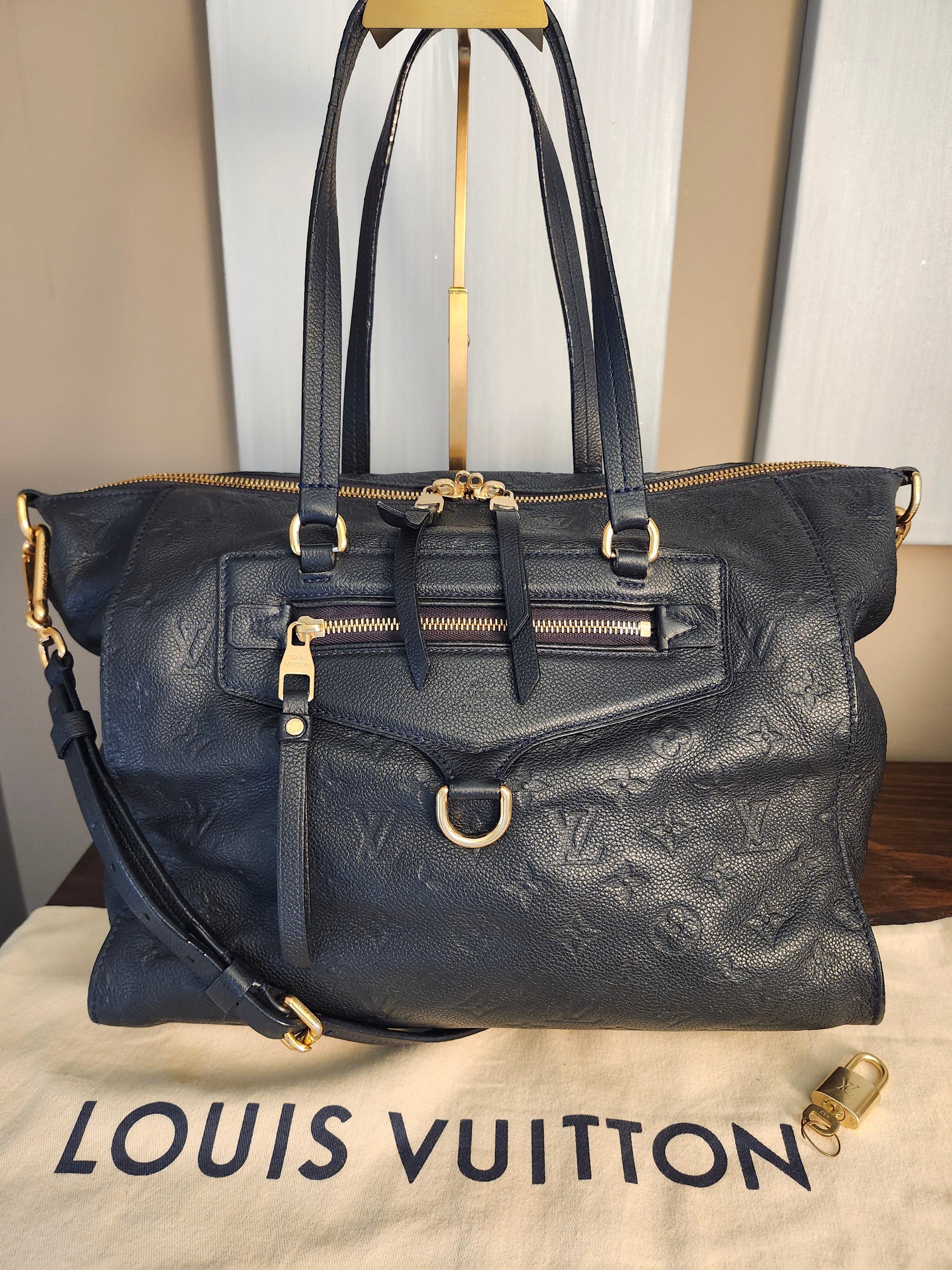 Louis Vuitton Lumineuse PM Monogram Empreinte Bleu Infini with Dustbag and Lock