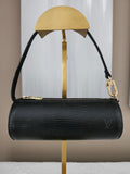 Louis Vuitton Epi Mini Papillion  Pochette in Black with Brass Hardware