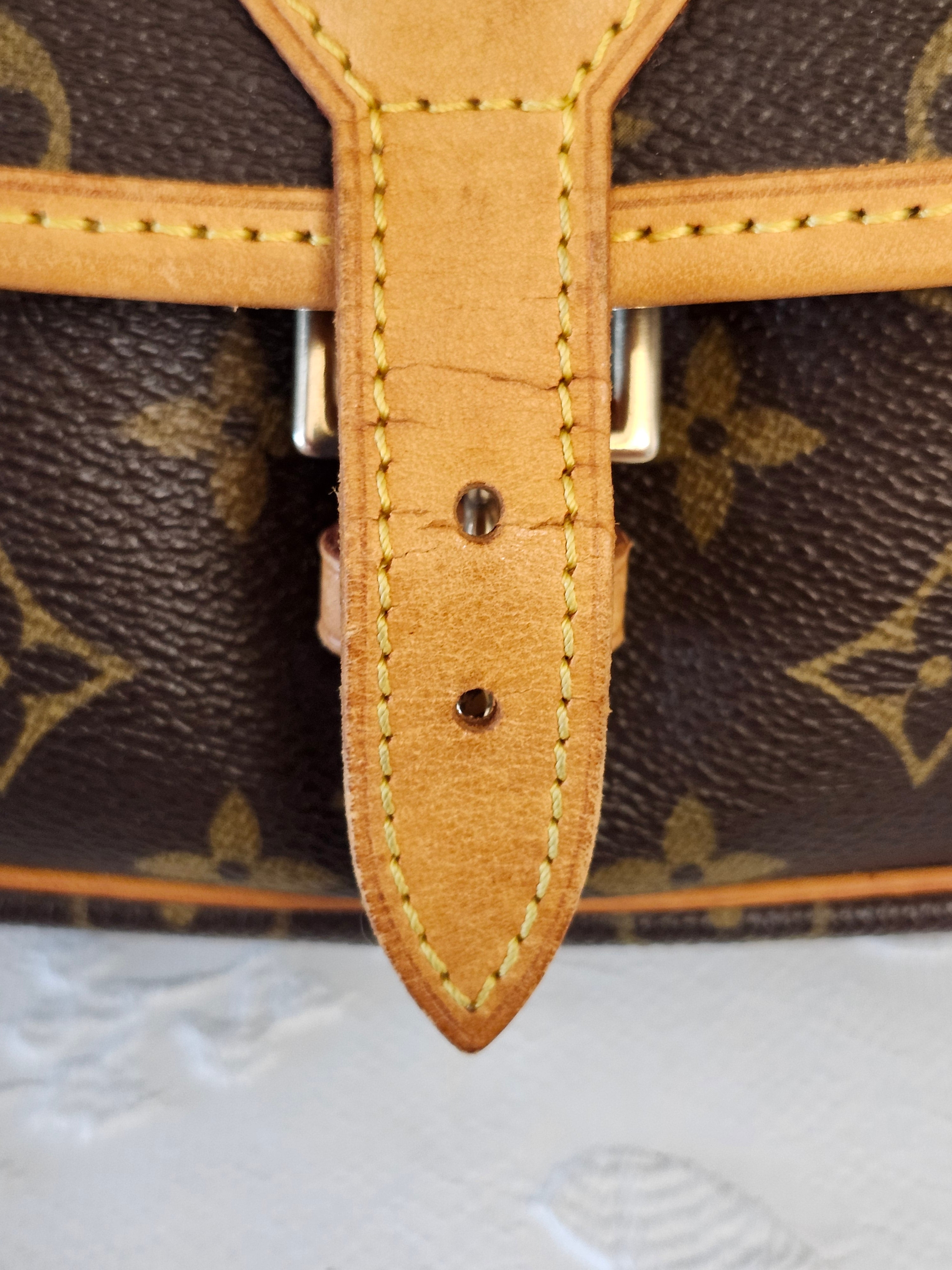 Louis Vuitton Monogram Canvas Sologne Saddle Crossbody Shoulder Bag