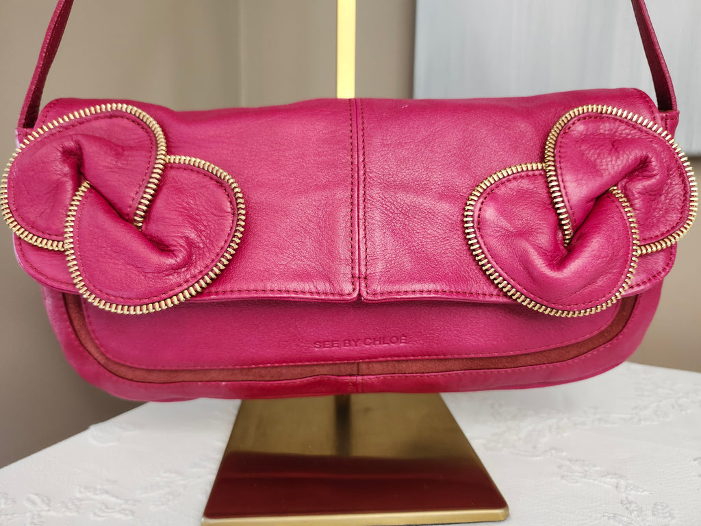 Chloe See by Chloe Pink Martini Shoulder Bag with Dustbag