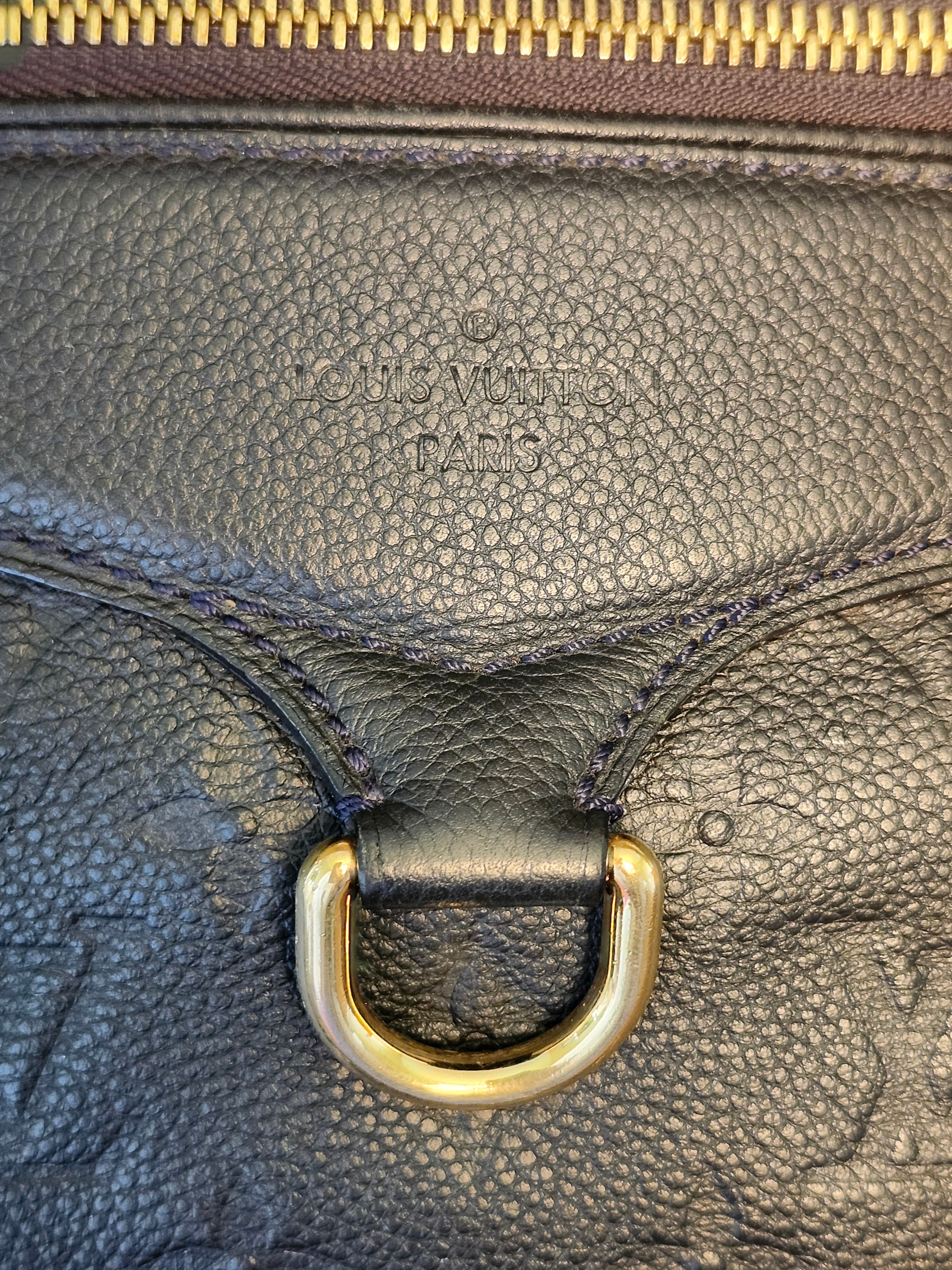 Louis Vuitton Lumineuse PM Monogram Empreinte Bleu Infini with Dustbag and Lock