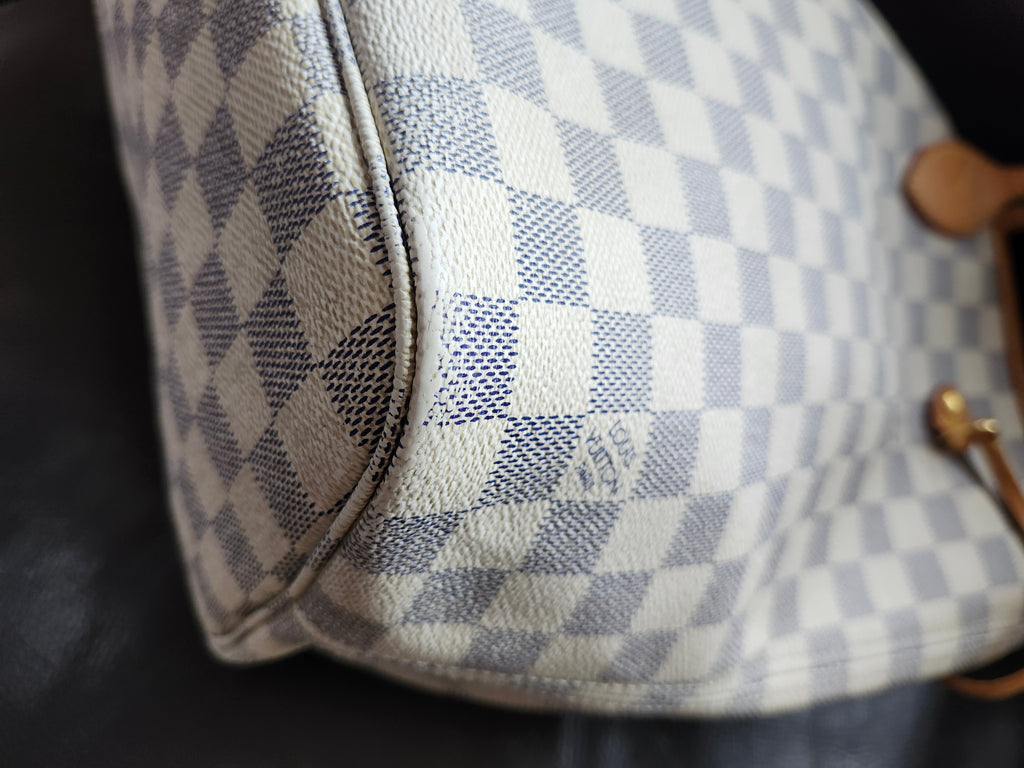 Louis Vuitton Neverfull MM Damier Azur Tote Bag