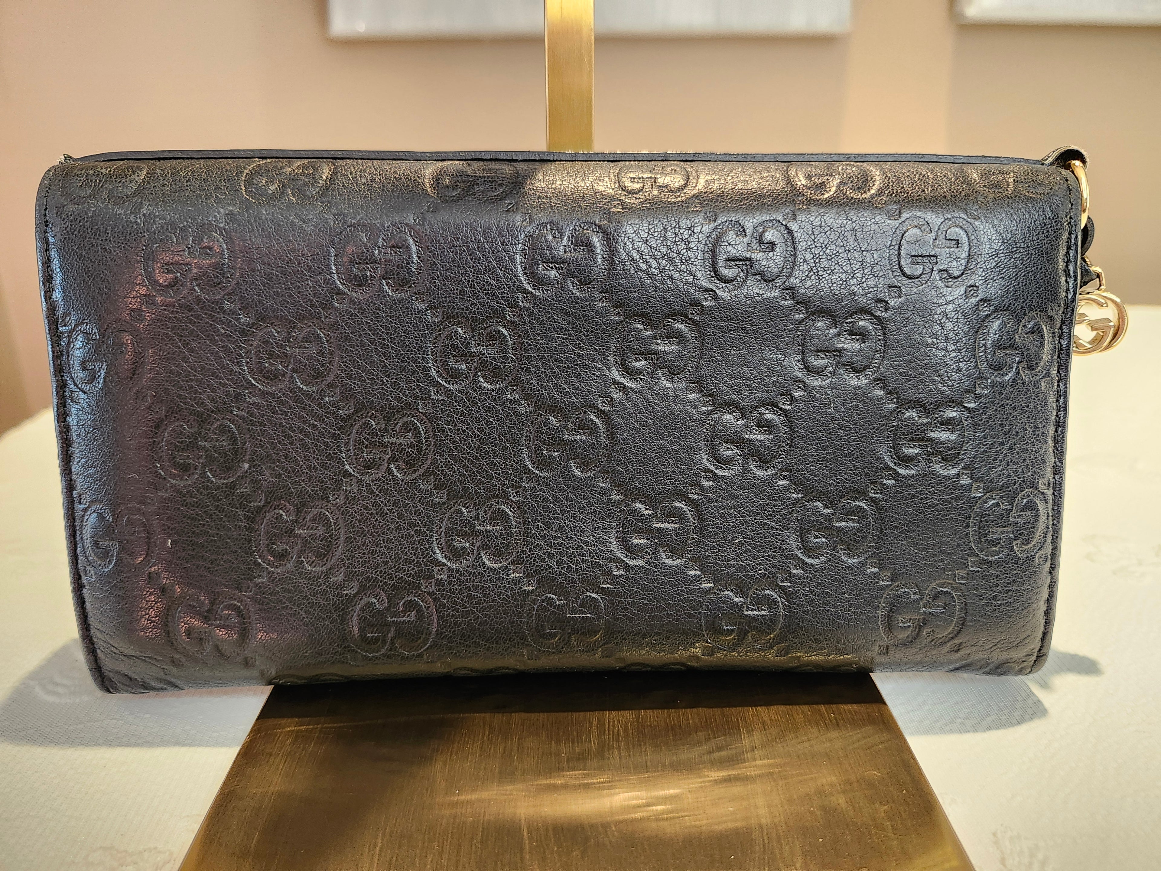 Gucci Guccissima Continental GG Monogram Print Leather Wallet