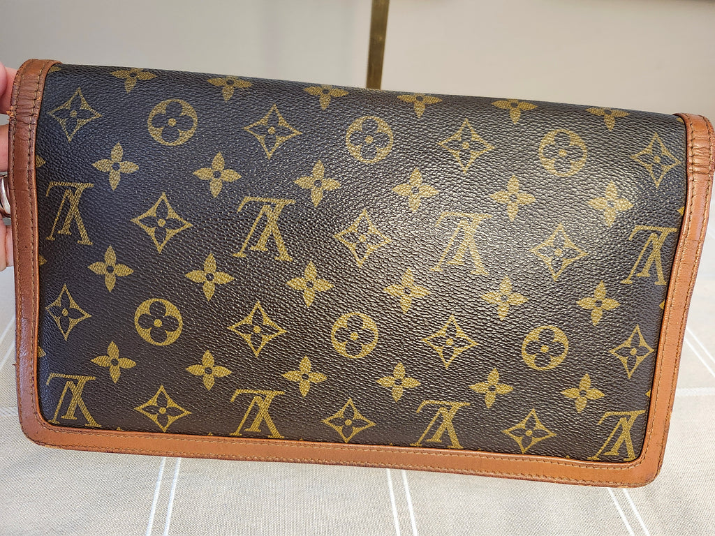 Louis Vuitton Brown Monogram Pochette Dame GM Women's Clutch Bag