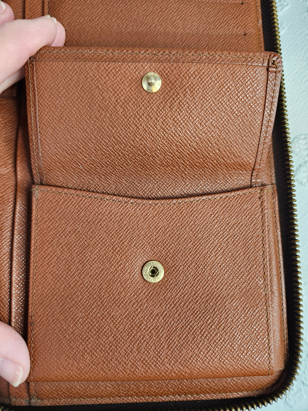 Louis Vuitton Monogram Organizer De Voyage Travel Wallet in Brown and Tan
