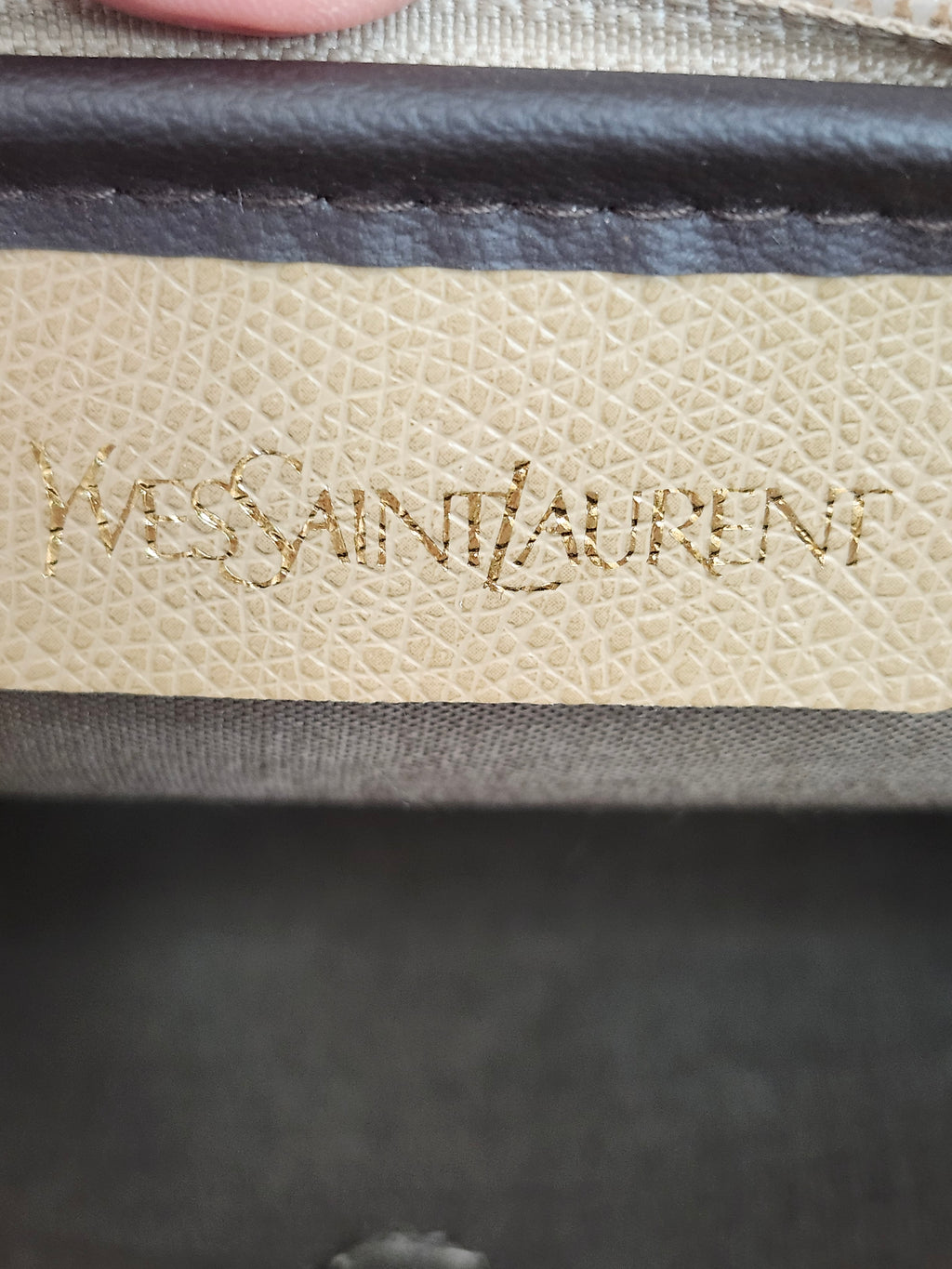 Yves Saint Laurent Giraffe Print Clutch Cosmetic Travel Bag