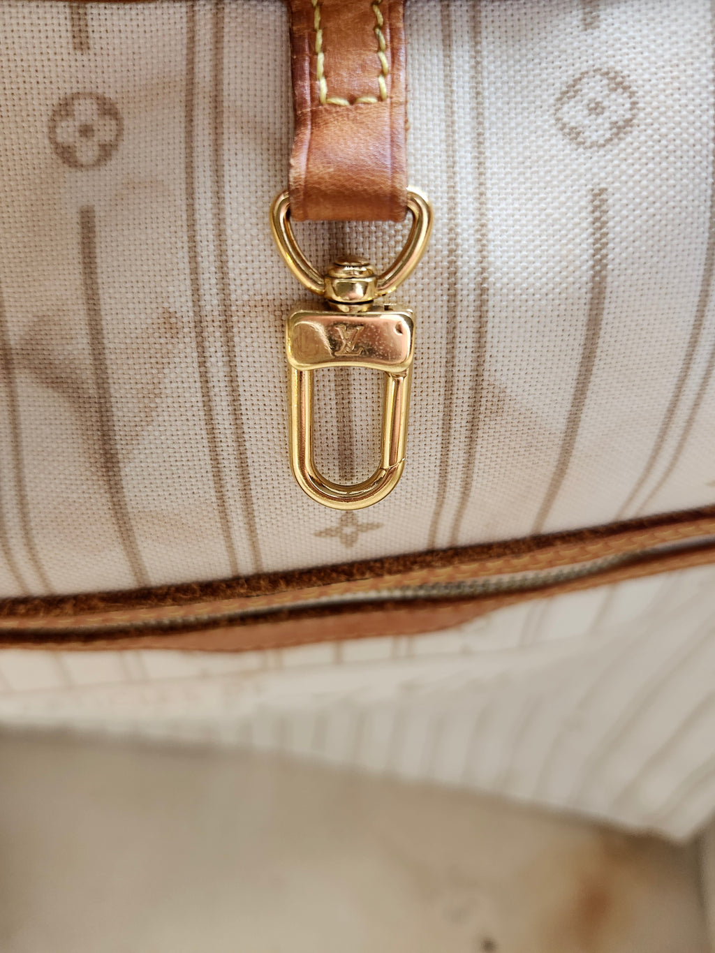 Louis Vuitton Neverfull MM Damier Azur Tote Bag