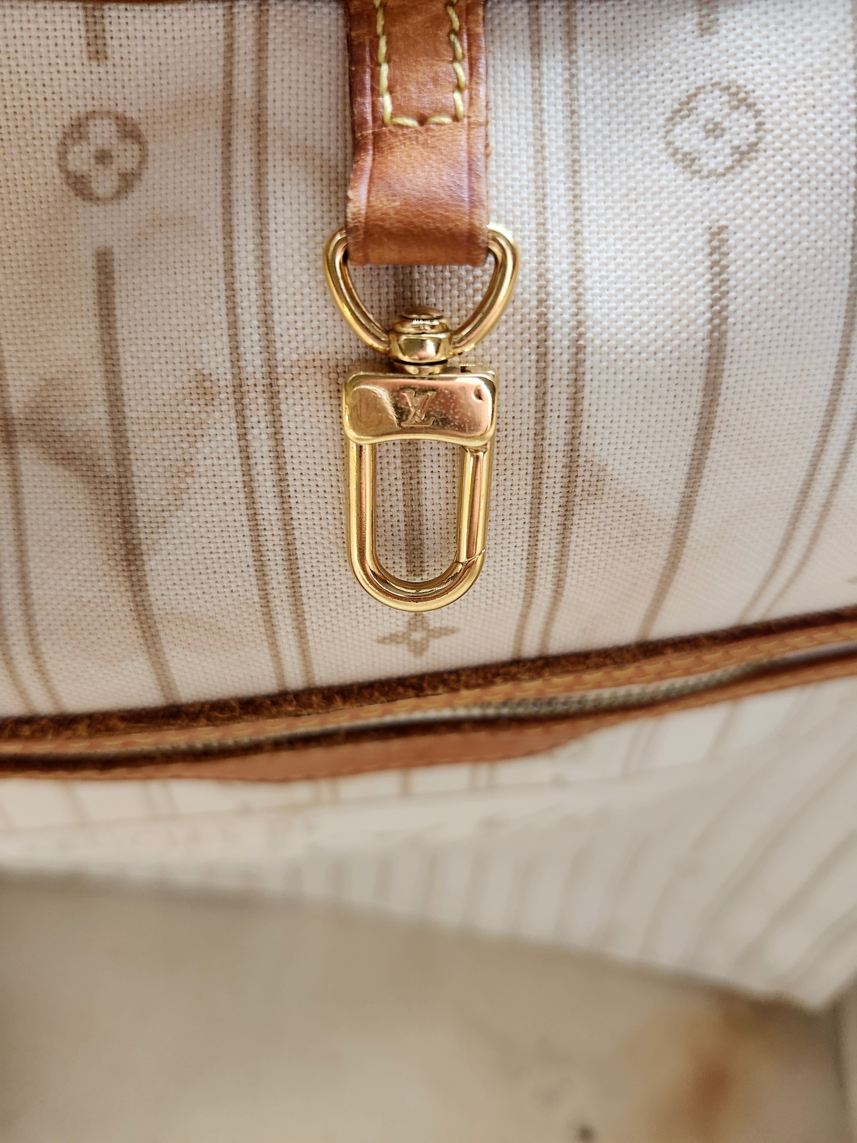 Louis Vuitton Neverfull MM Damier Azur Tote Bag