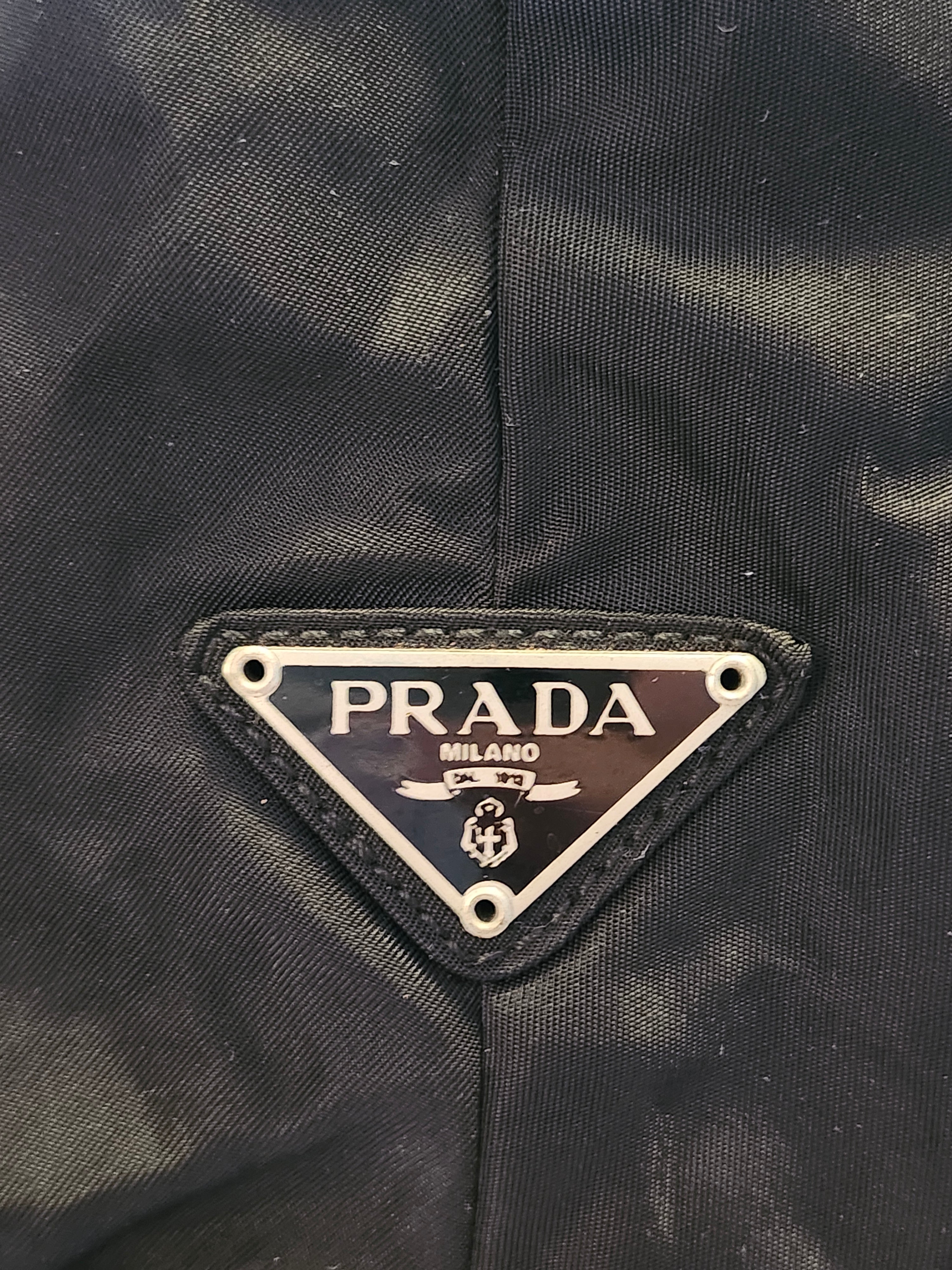 Prada Tessuto Nylon Black Tote Bag