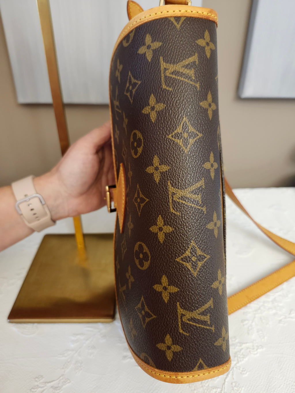 Louis Vuitton Monogram Canvas Sologne Saddle Crossbody Shoulder Bag