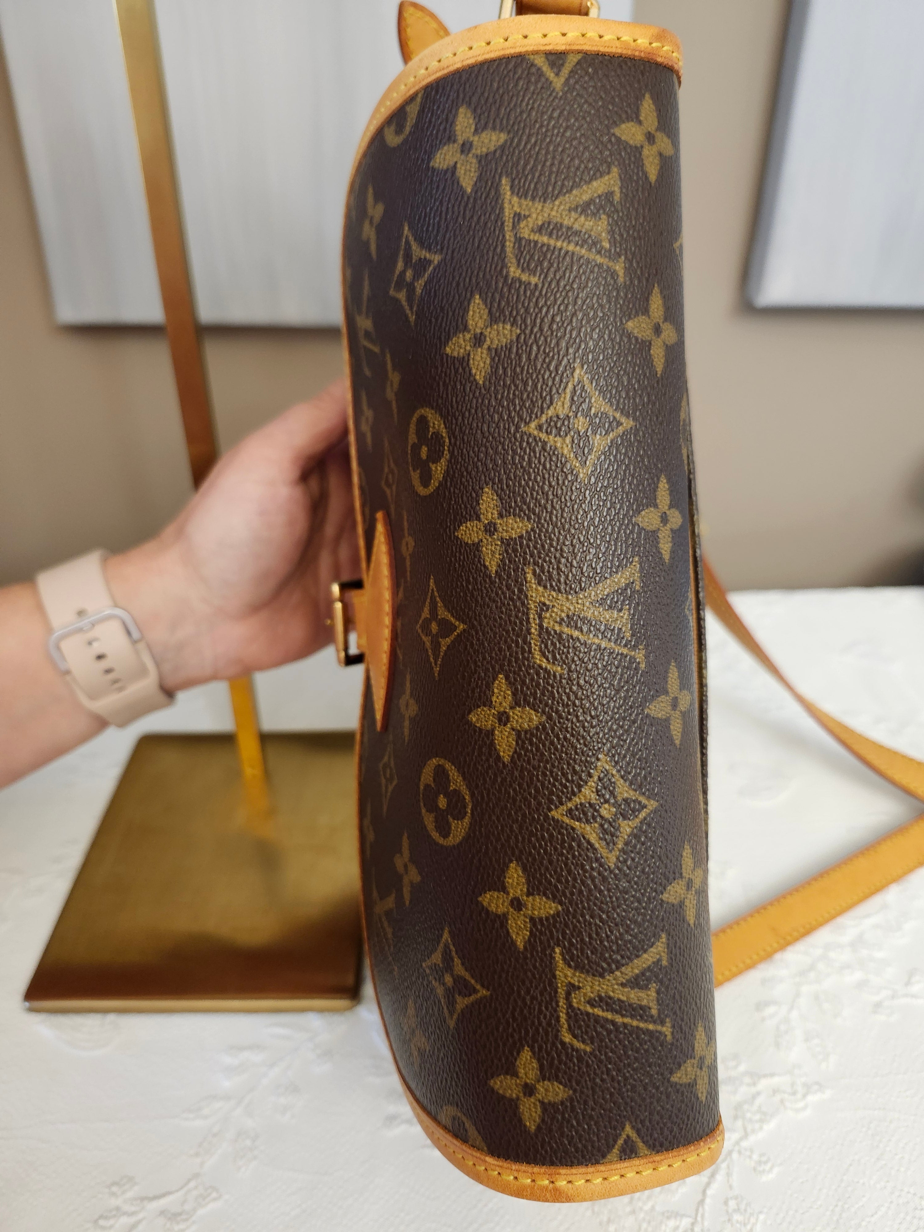 Louis Vuitton Monogram Canvas Sologne Saddle Crossbody Shoulder Bag