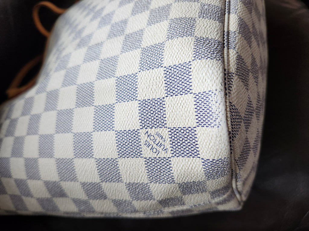 Louis Vuitton Neverfull MM Damier Azur Tote Bag