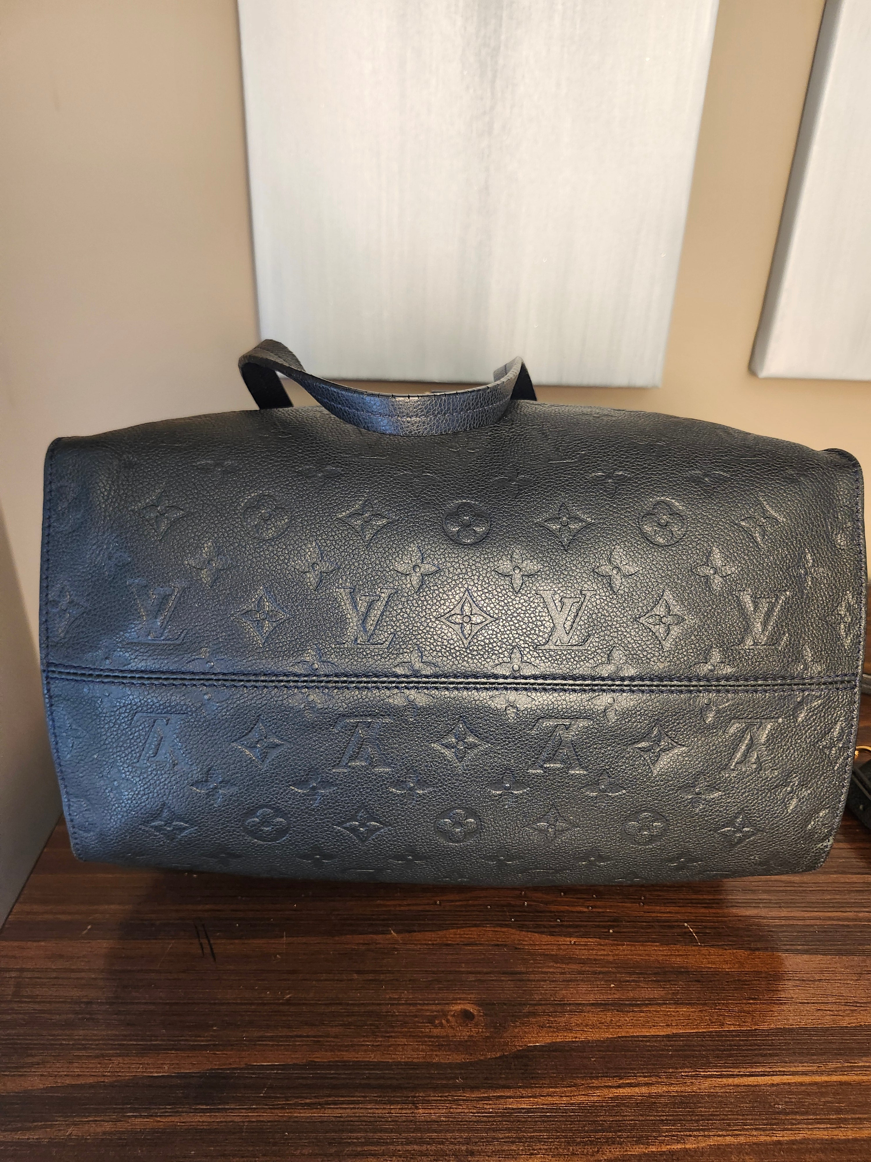 Louis Vuitton Lumineuse PM Monogram Empreinte Bleu Infini with Dustbag and Lock