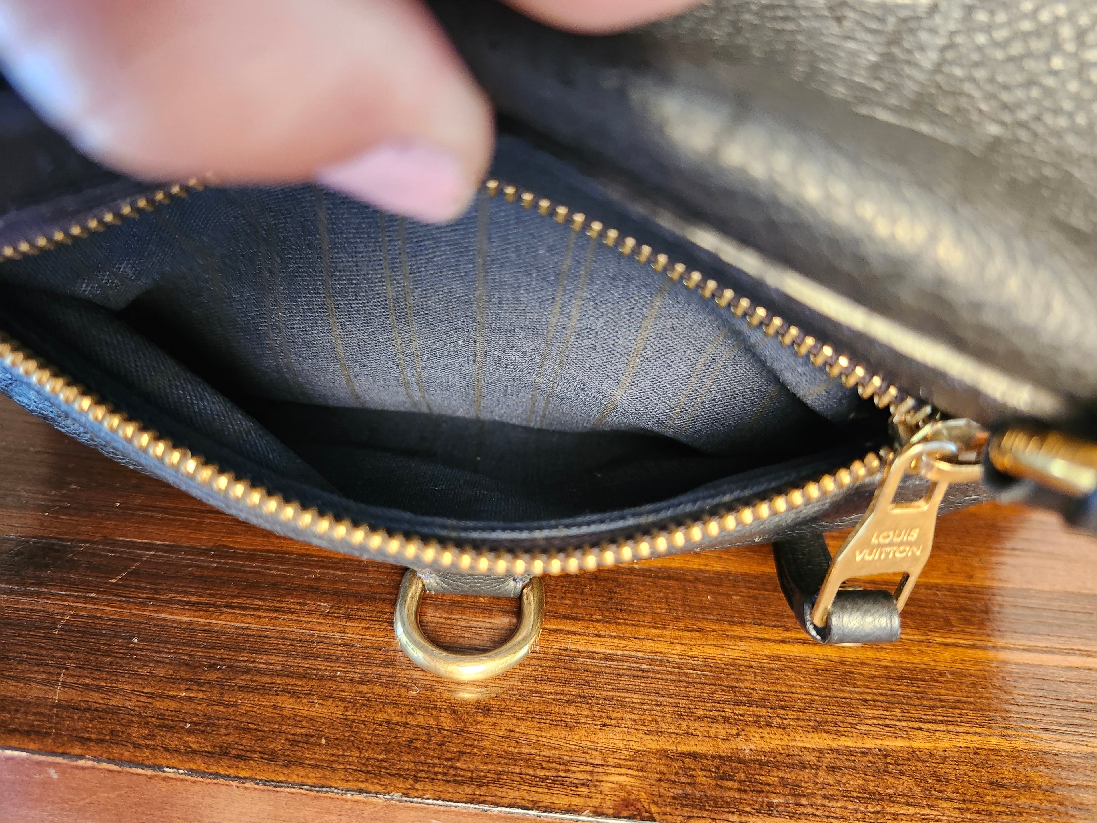 Louis Vuitton Lumineuse PM Monogram Empreinte Bleu Infini with Dustbag and Lock
