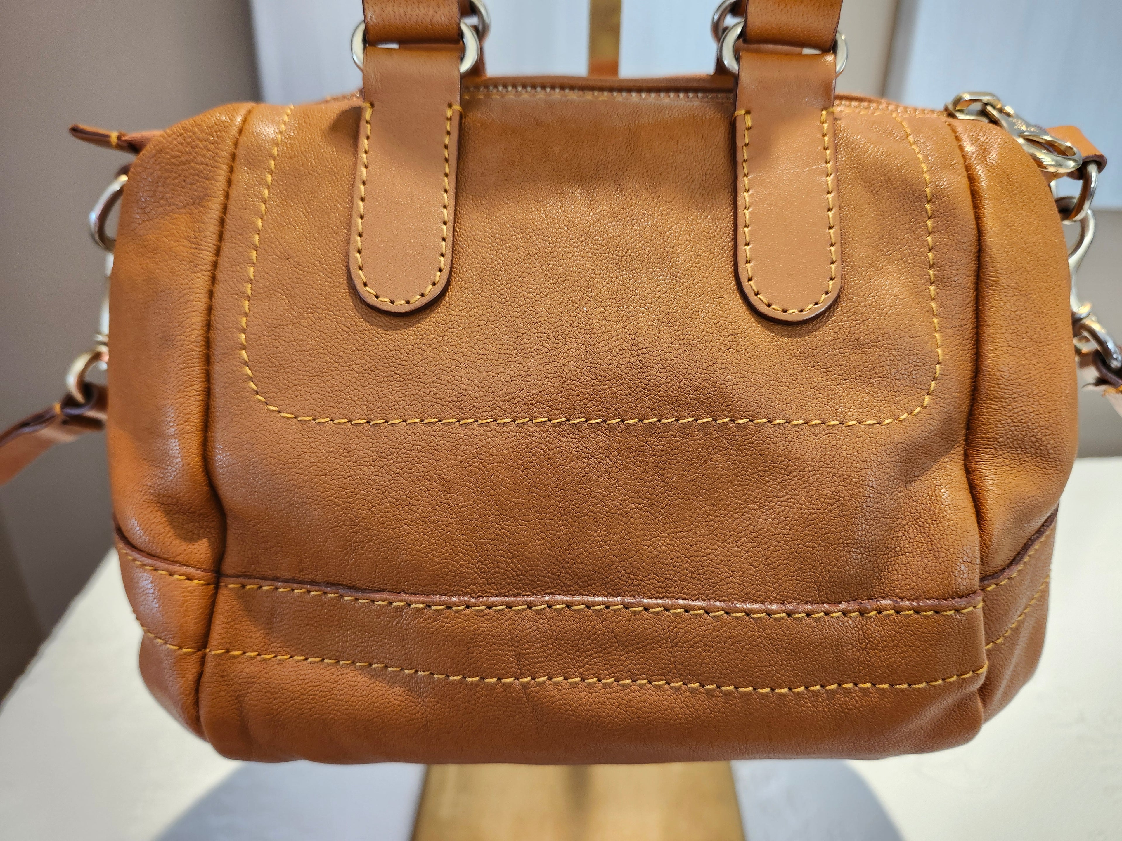 See by Chloe Tan Leather 2 Way Convertible Leather Hand and Crossbody Bag