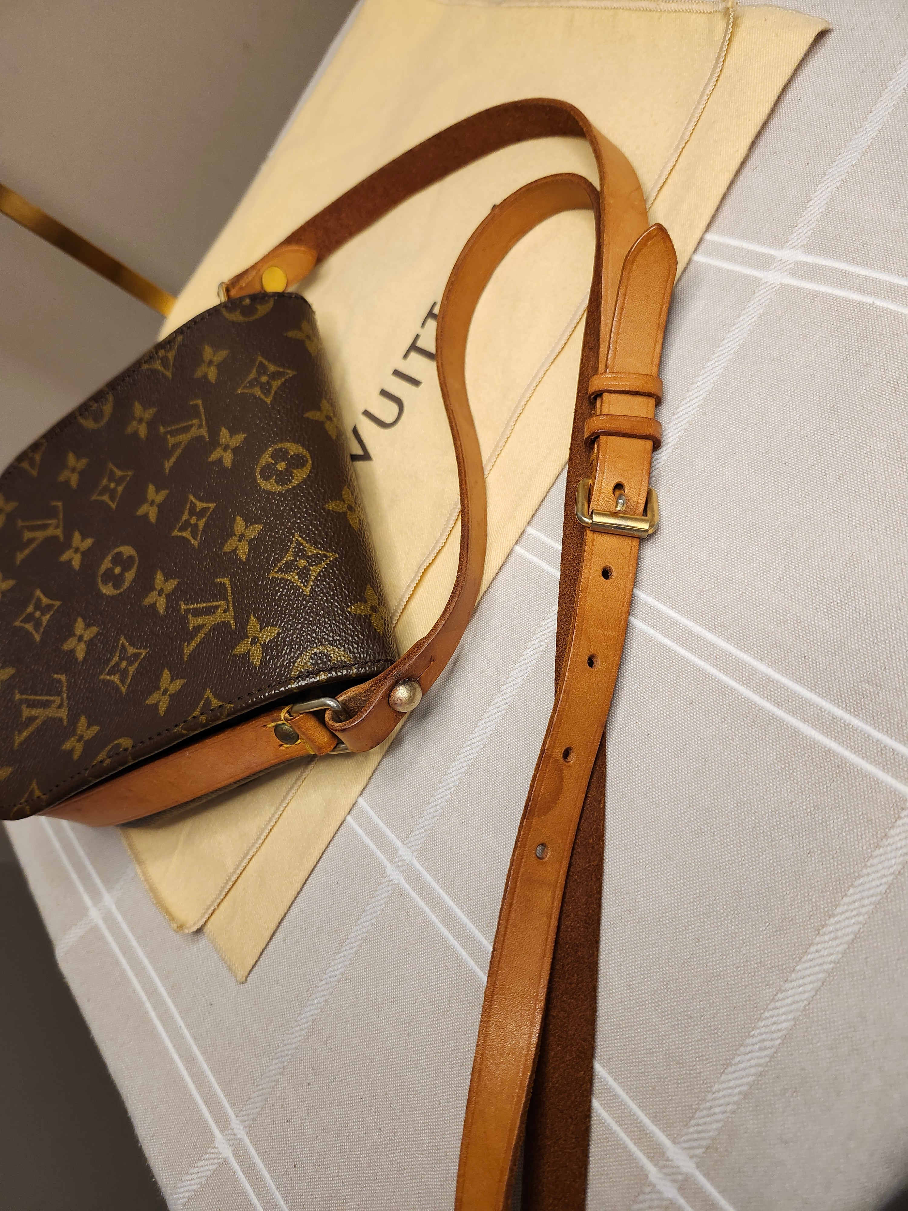 Louis Vuitton Cartouchiere PM Mini Brown and Tan Monogram Adjustable Crossbody Bag