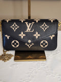 Louis Vuitton Monogram Empreinte Pochette Felicie Bag on Chain with Dustbag