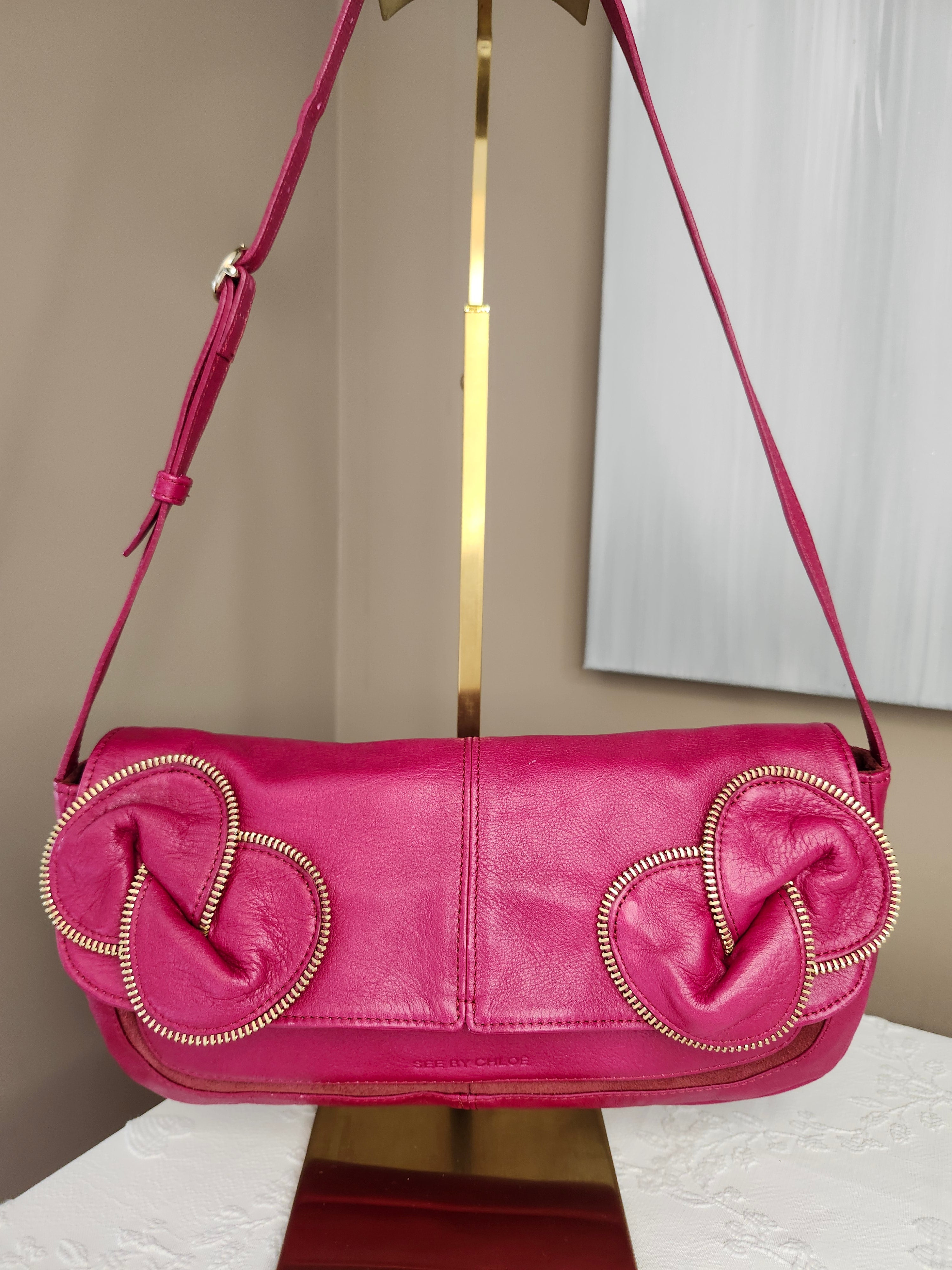 Chloe See by Chloe Pink Martini Shoulder Bag with Dustbag