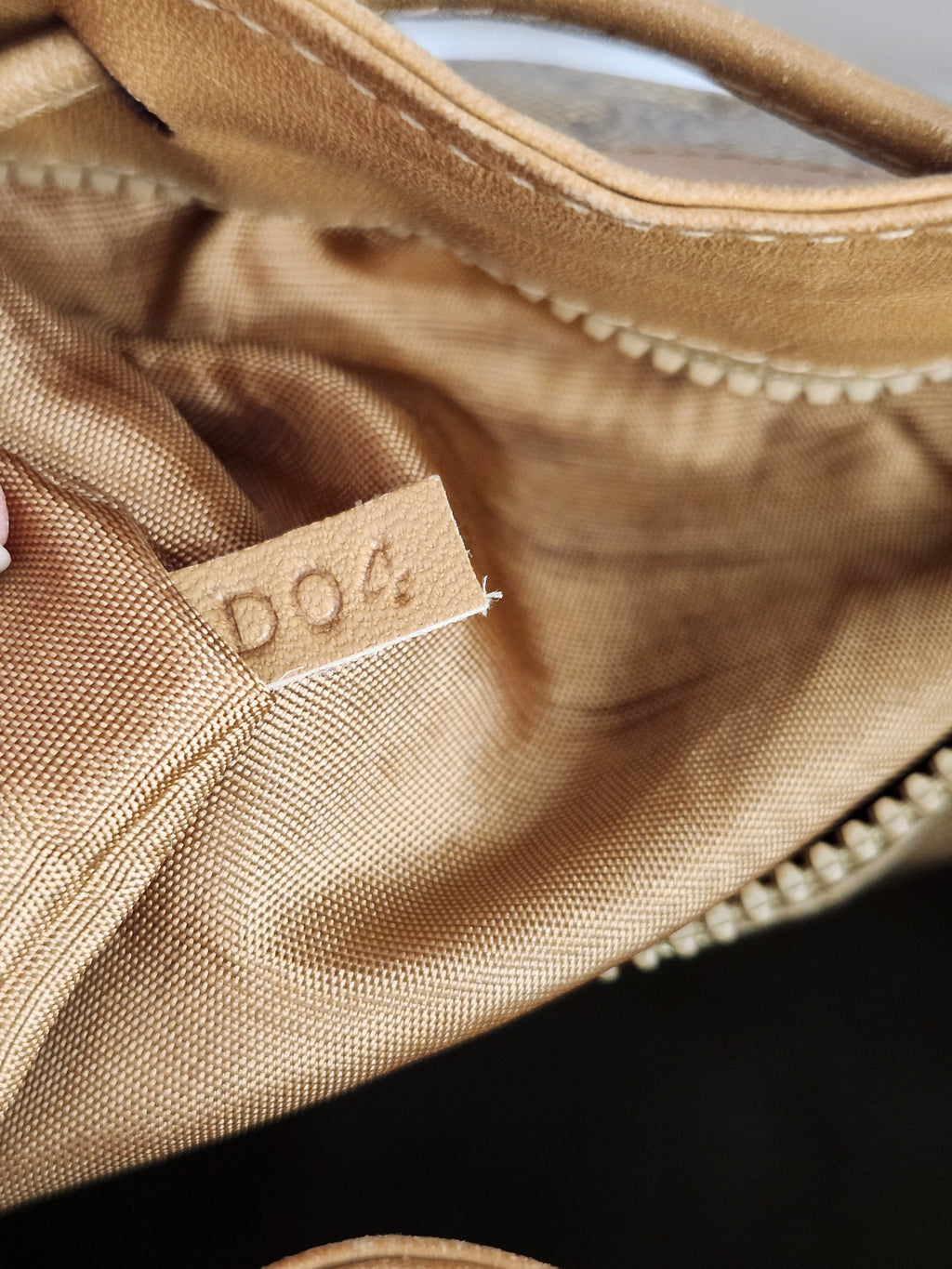 Celine Macadam Vintage Bucket Bag in Beige
