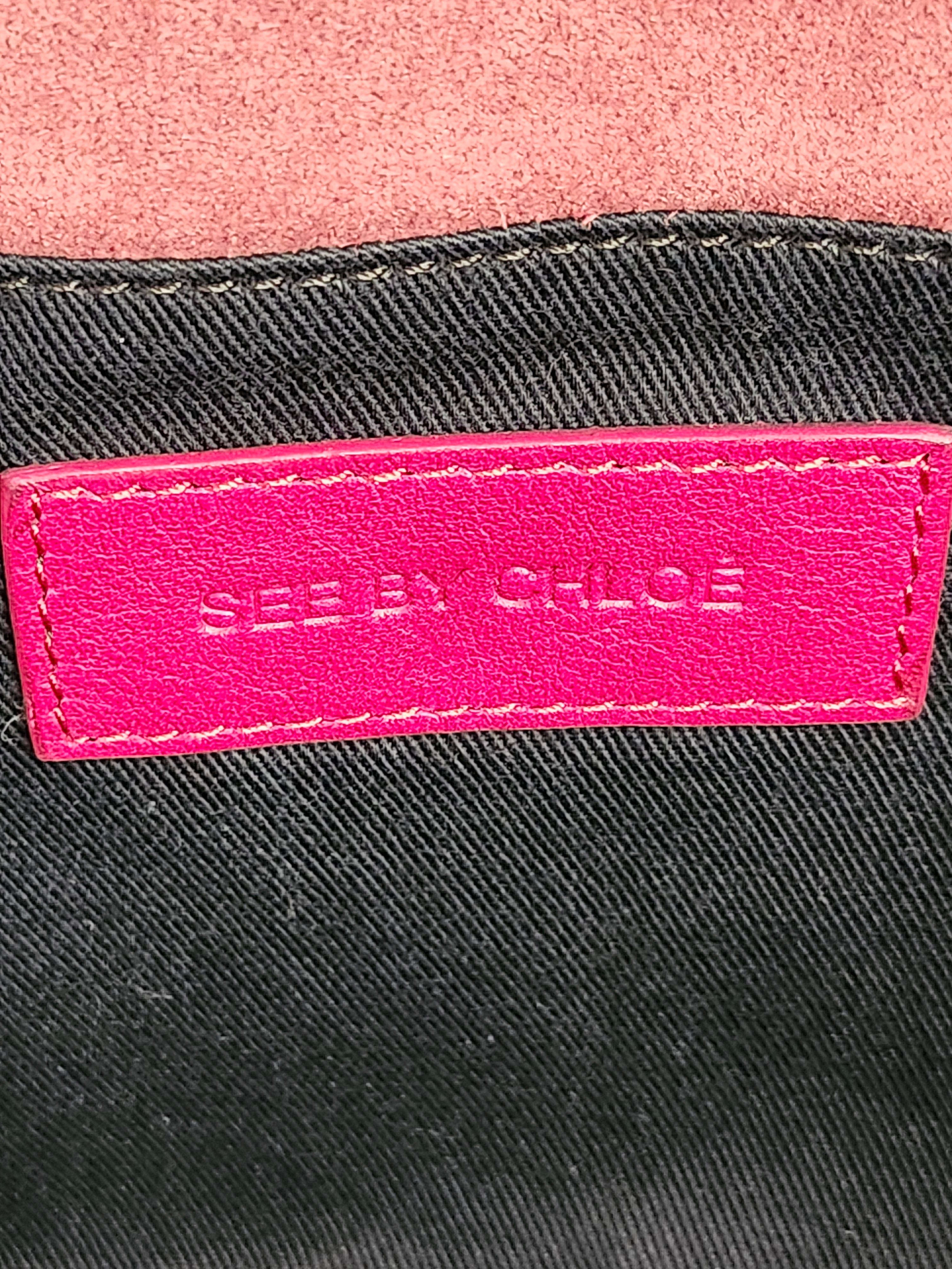 Chloe See by Chloe Pink Martini Shoulder Bag with Dustbag