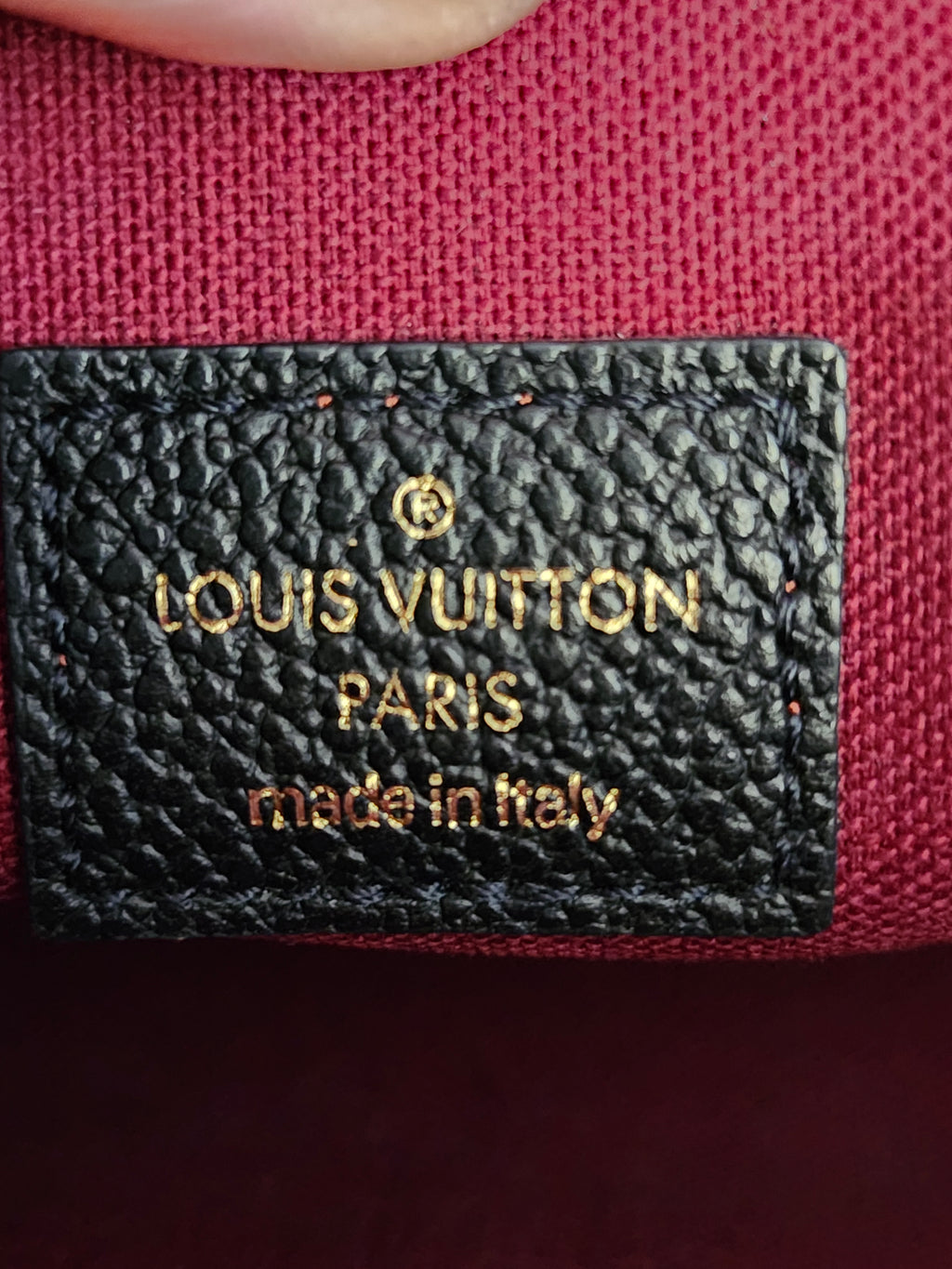 Louis Vuitton Monogram Empreinte Pochette Felicie Bag on Chain with Dustbag