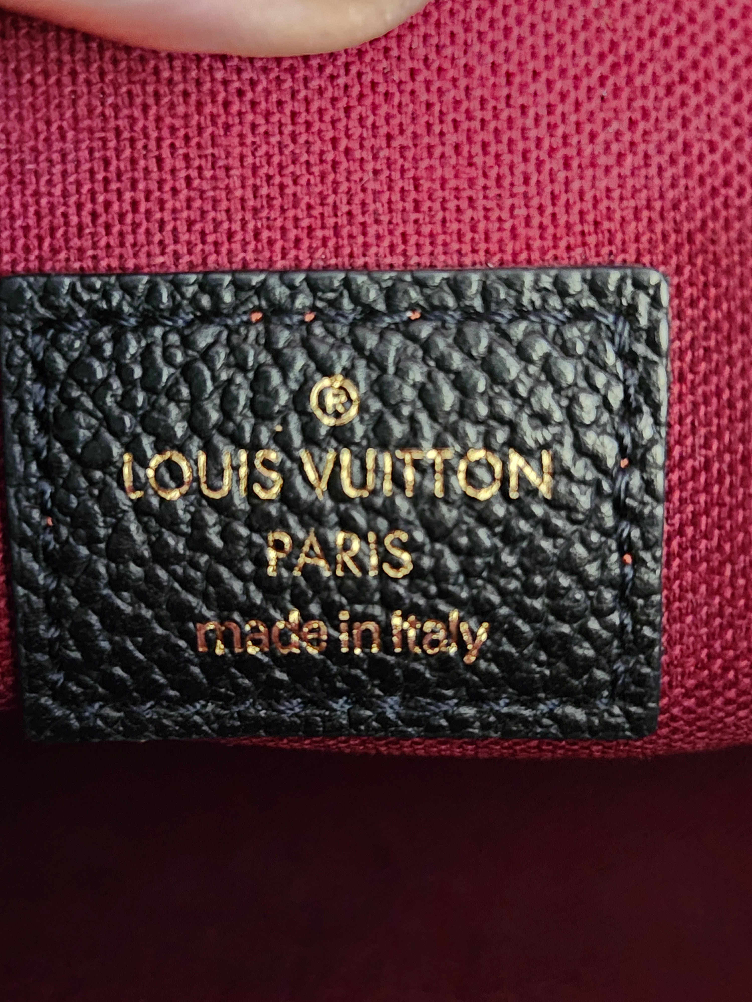 Louis Vuitton Monogram Empreinte Pochette Felicie Bag on Chain with Dustbag
