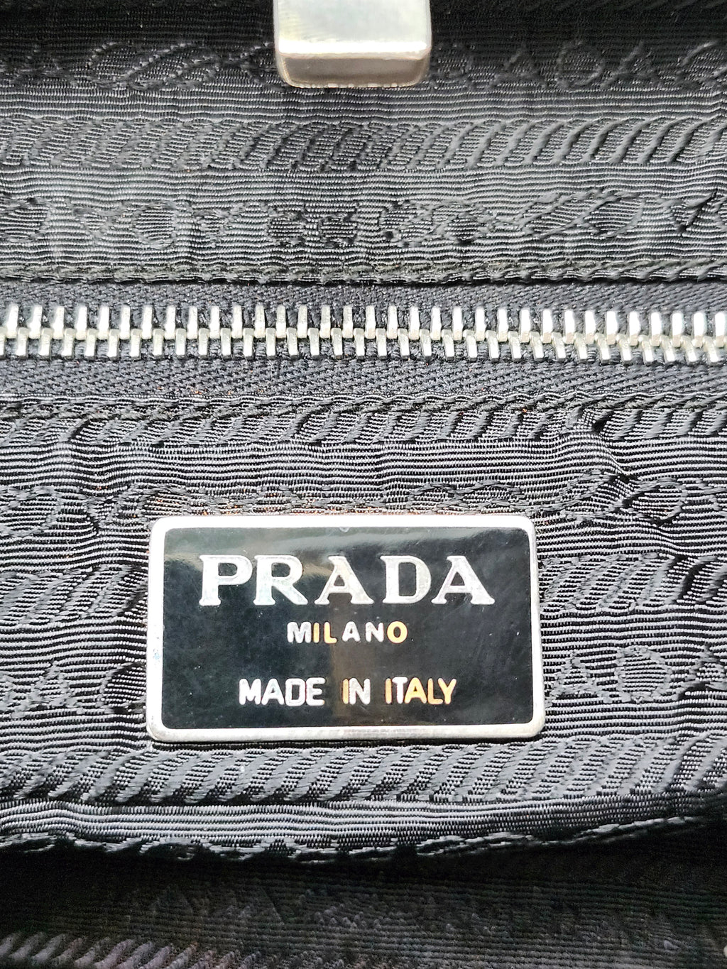 Prada Tessuto Nylon Black Tote Bag