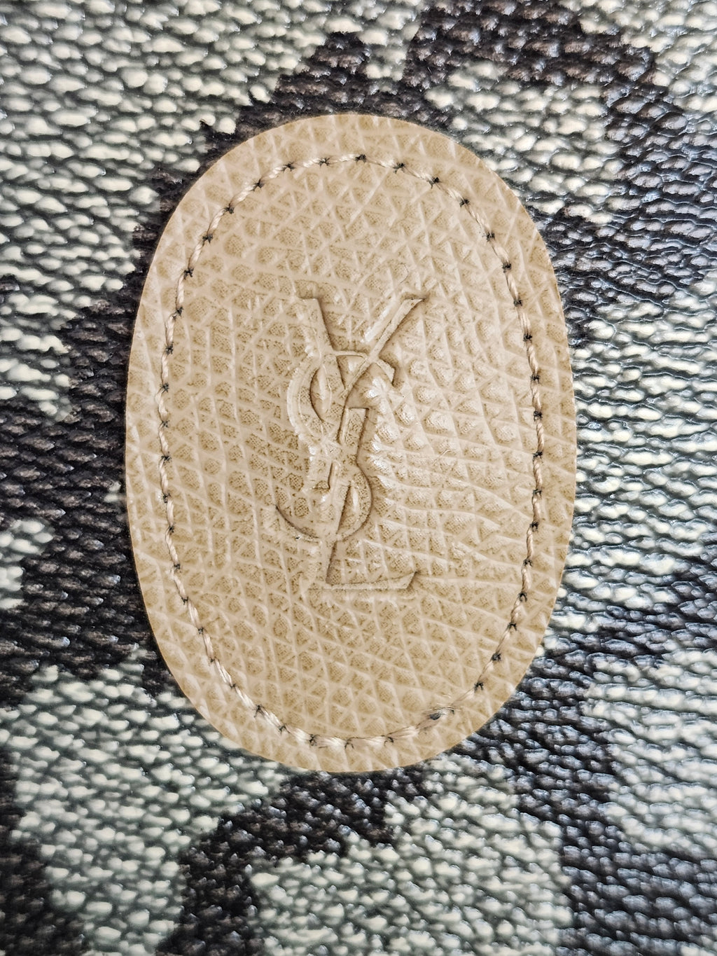 Yves Saint Laurent Giraffe Print Clutch Cosmetic Travel Bag